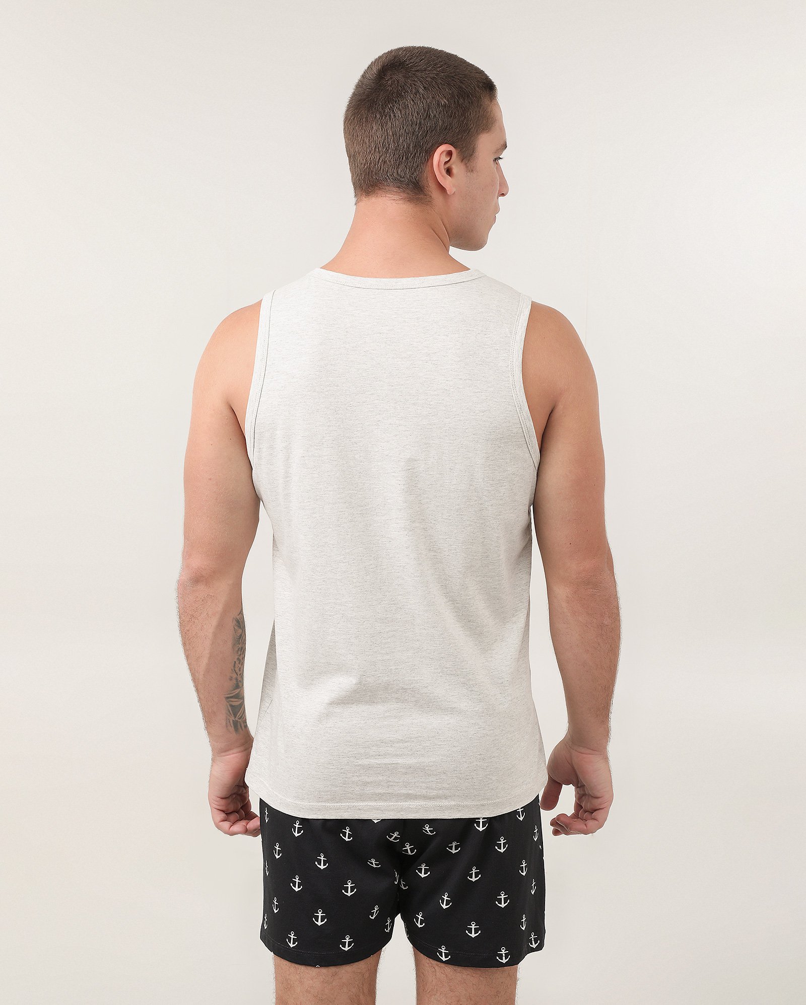 Pijama curto masculino de algodão âncora multicor - Multicor | Riachuelo