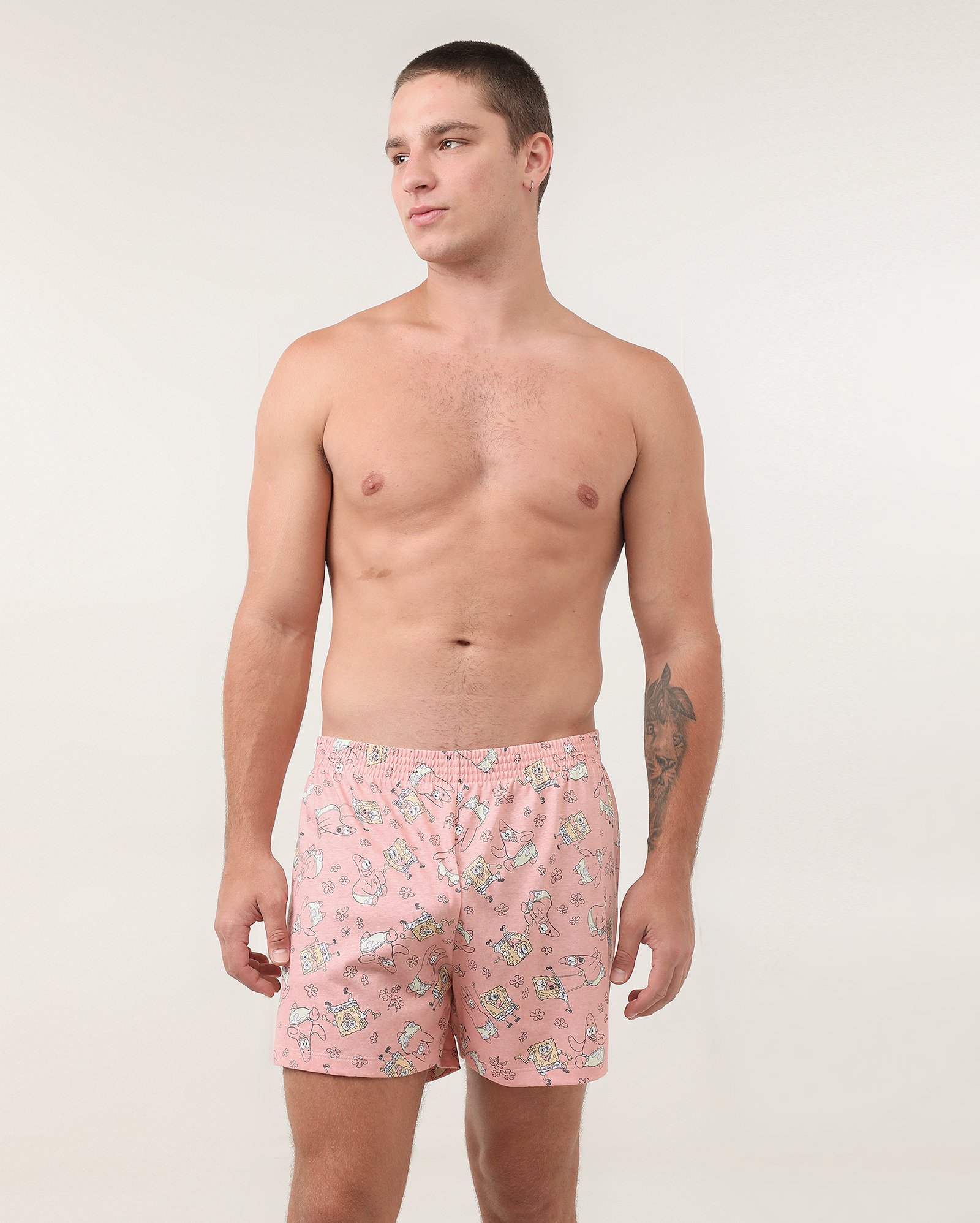 Cueca samba canção estampada Bob Esponja rosa | Nickelodeon