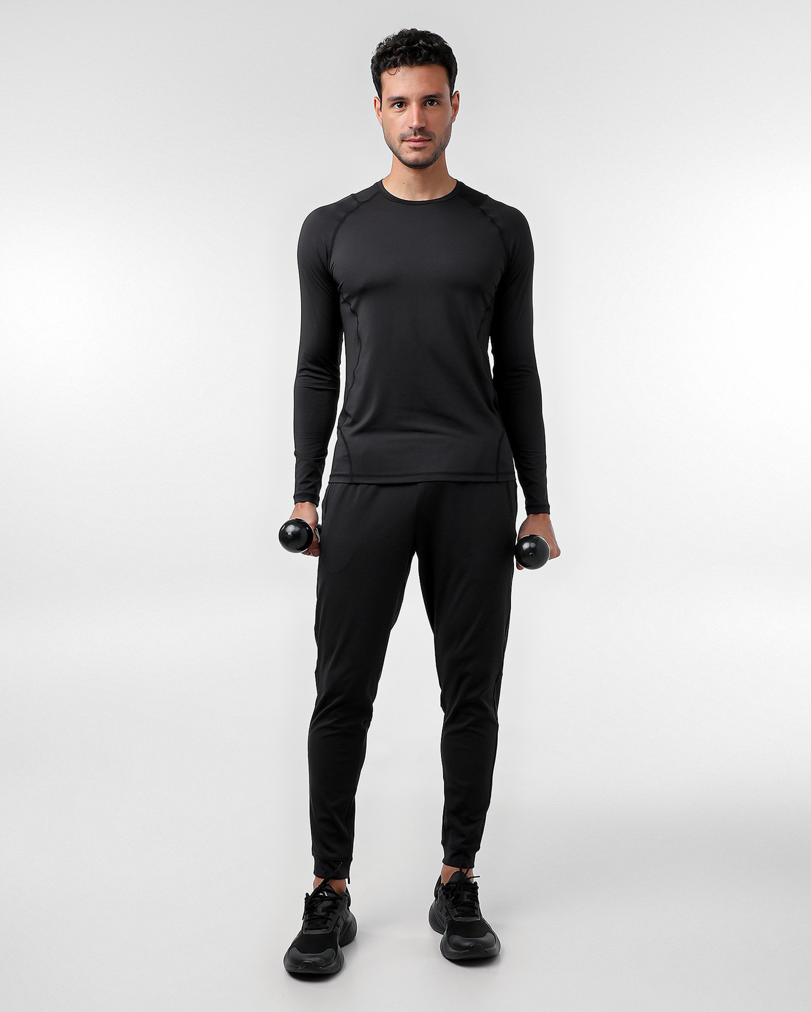 Calça masculina de corrida com elástico preta | BodyWork by Riachuelo