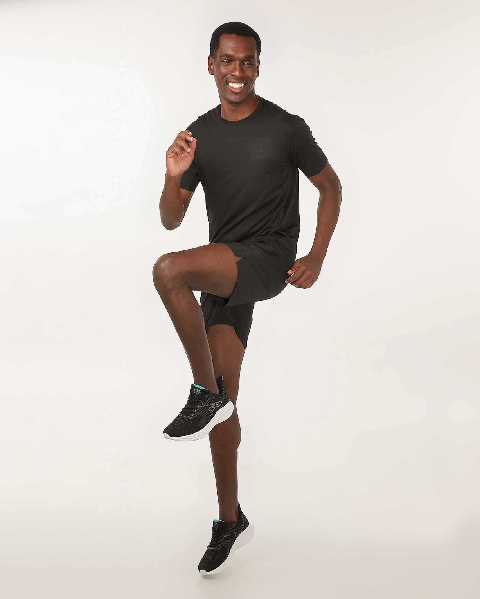 Camiseta masculina de treino tecnologia dry - Preto | Body Work