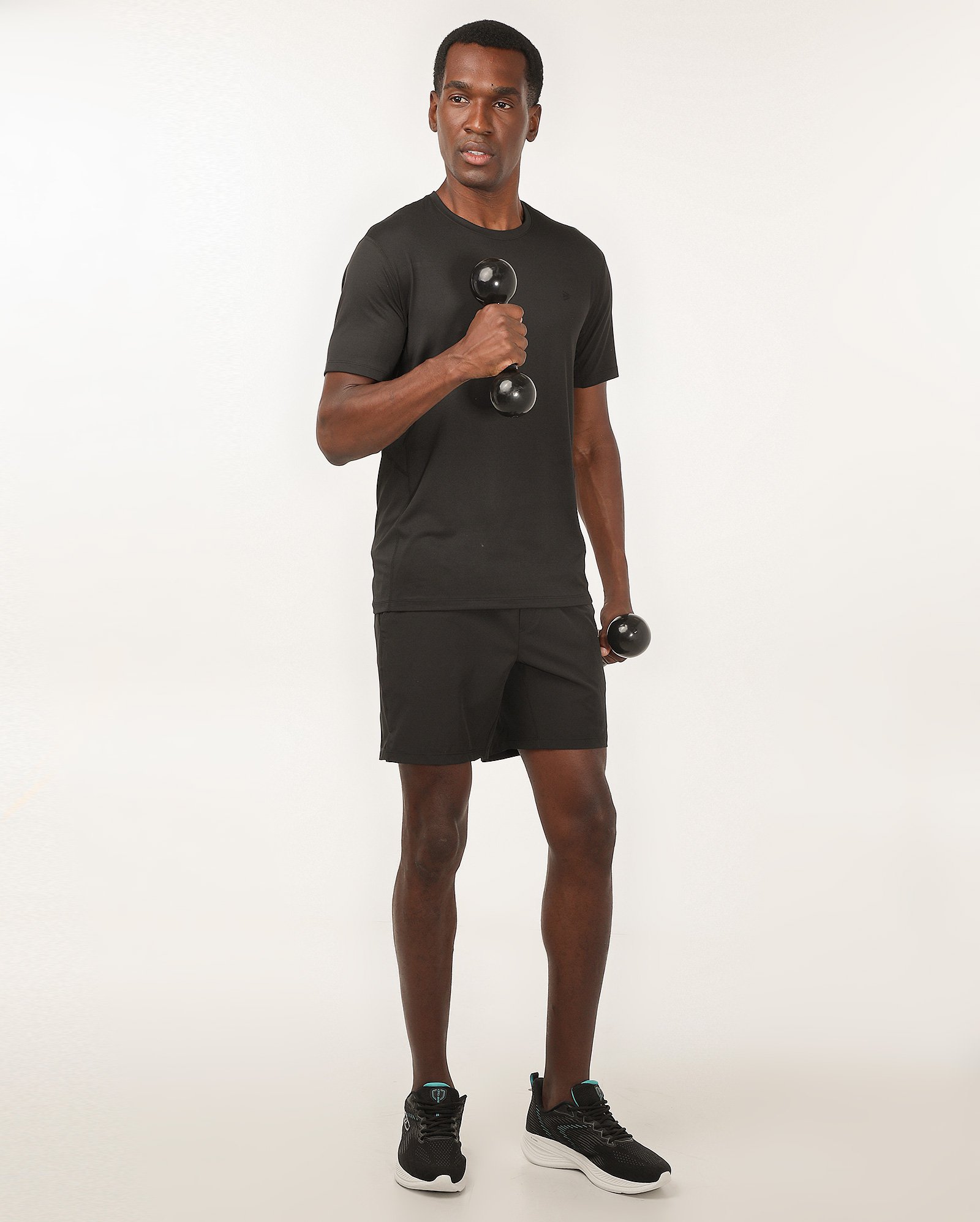 Camiseta masculina de treino tecnologia dry - Preto | Body Work