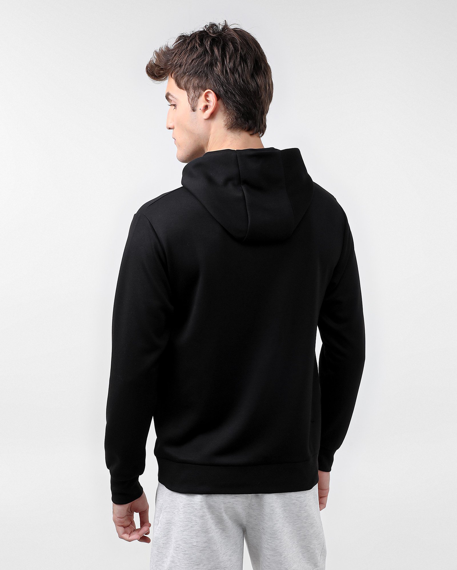 Blusa de moletom masculina Scuba fechada - Preto | BodyWork by Riachuelo