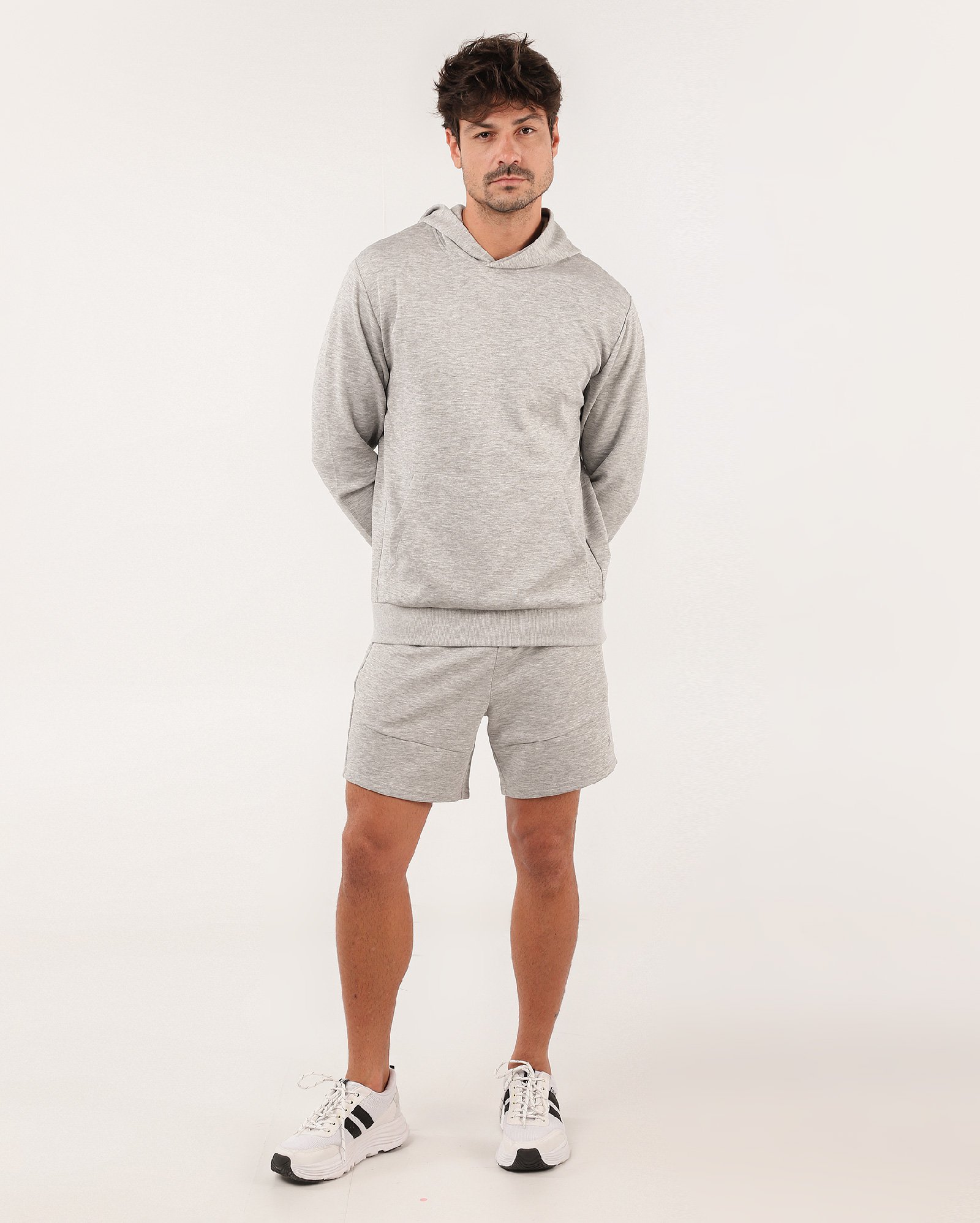 Blusa de moletom masculina Scuba fechada - Cinza Claro | BodyWork by Riachuelo