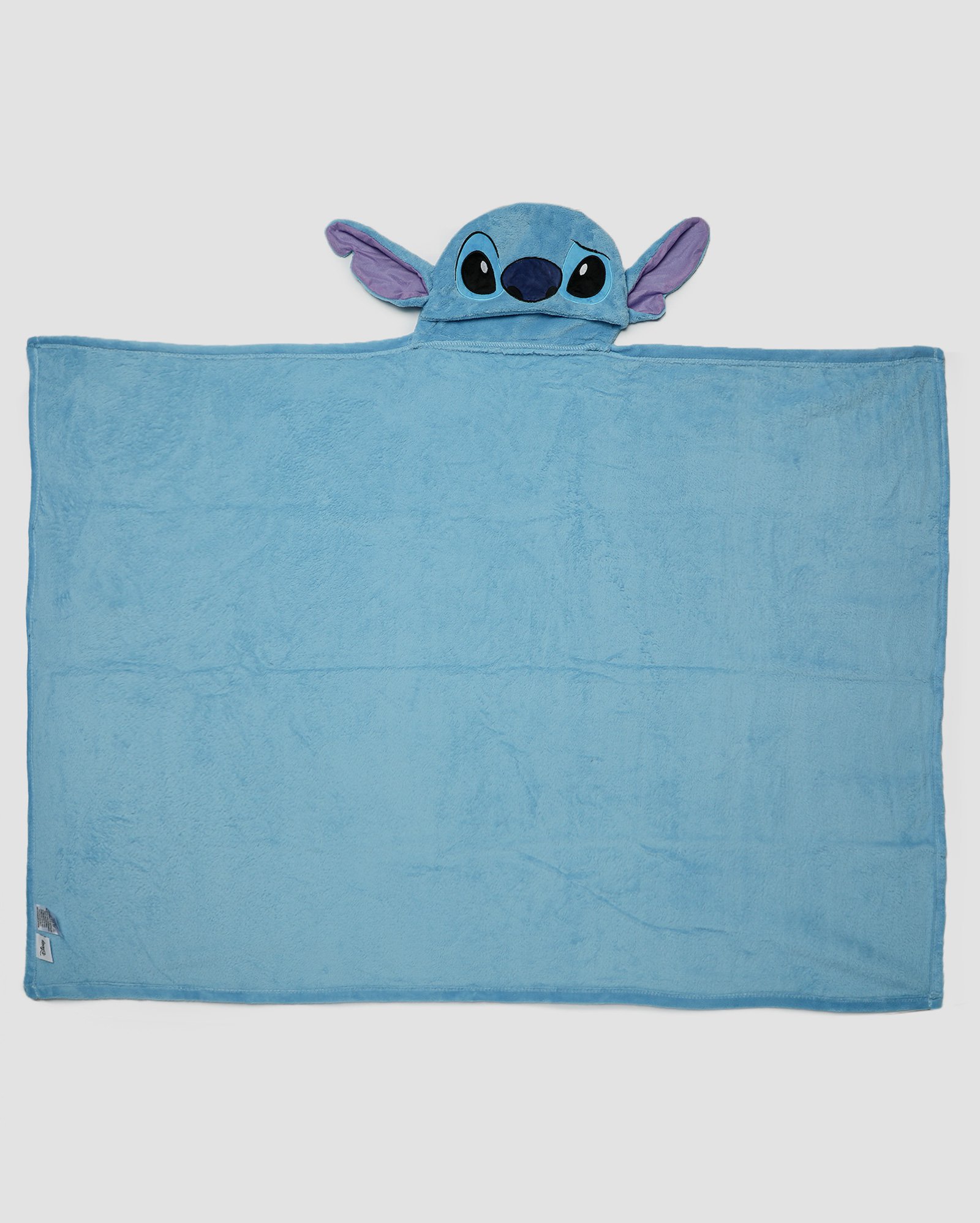 Manta Infantil em fleece com capuz Stitch azul | Casa Riachuelo
