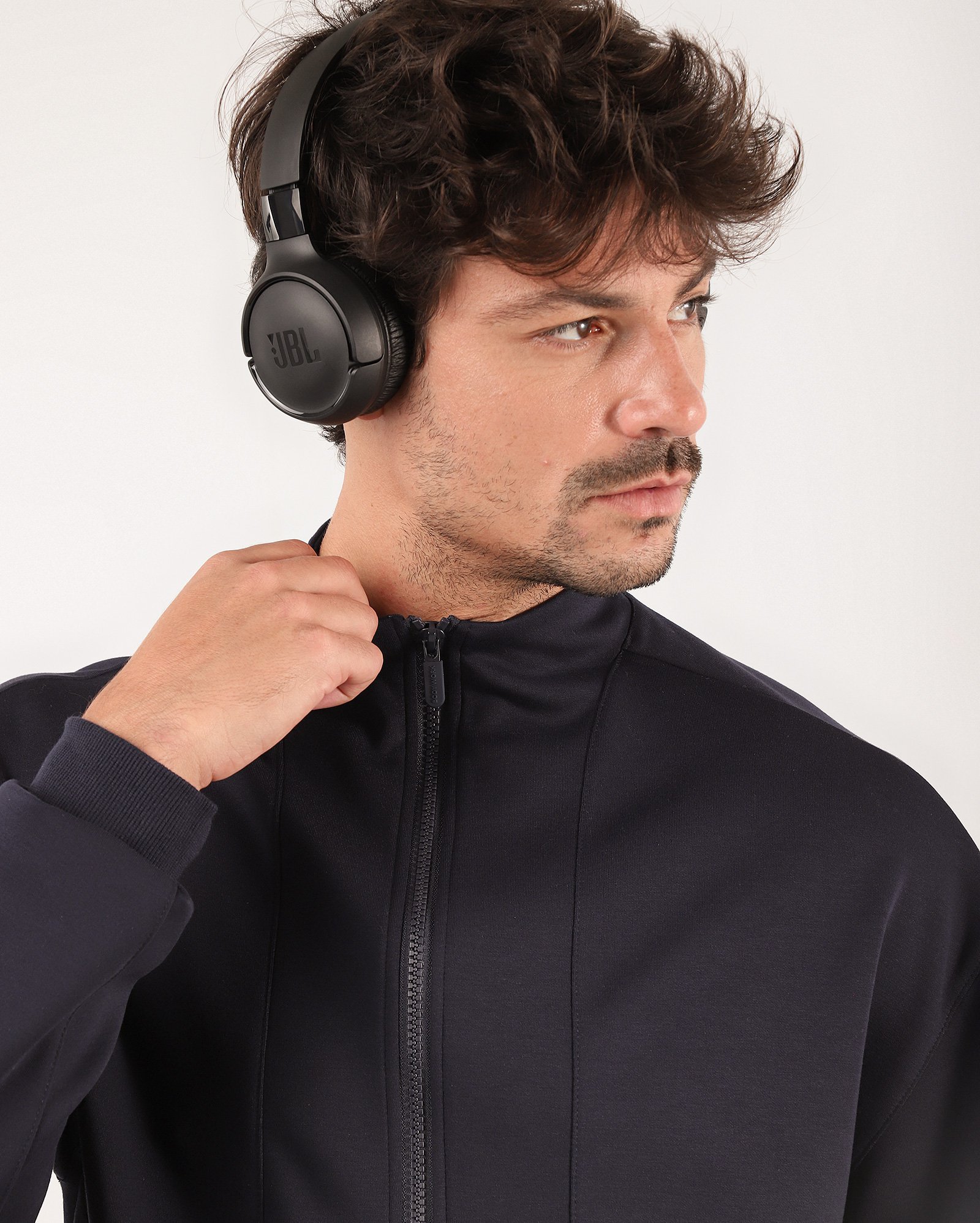 Blusa de moletom masculina Scuba fechada azul | BodyWork by Riachuelo