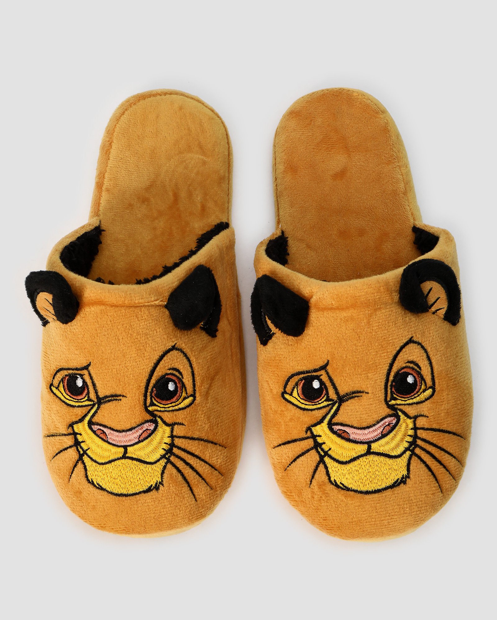 Pantufa feminina slipper Rei Leão Simba laranja | Disney