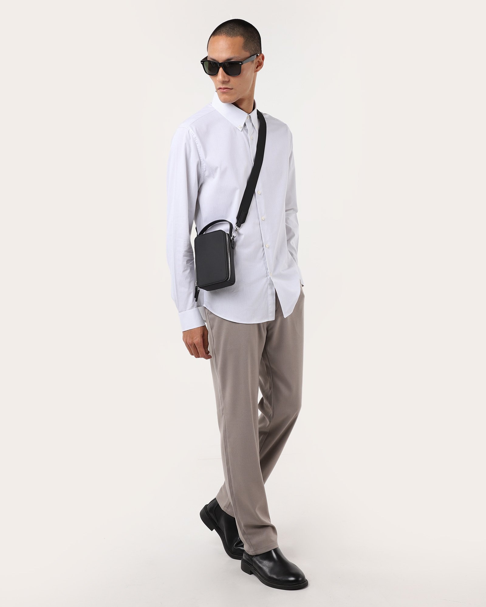 Calça alfaiataria masculina regular cós elástico interno - Bege | Original by Riachuelo
