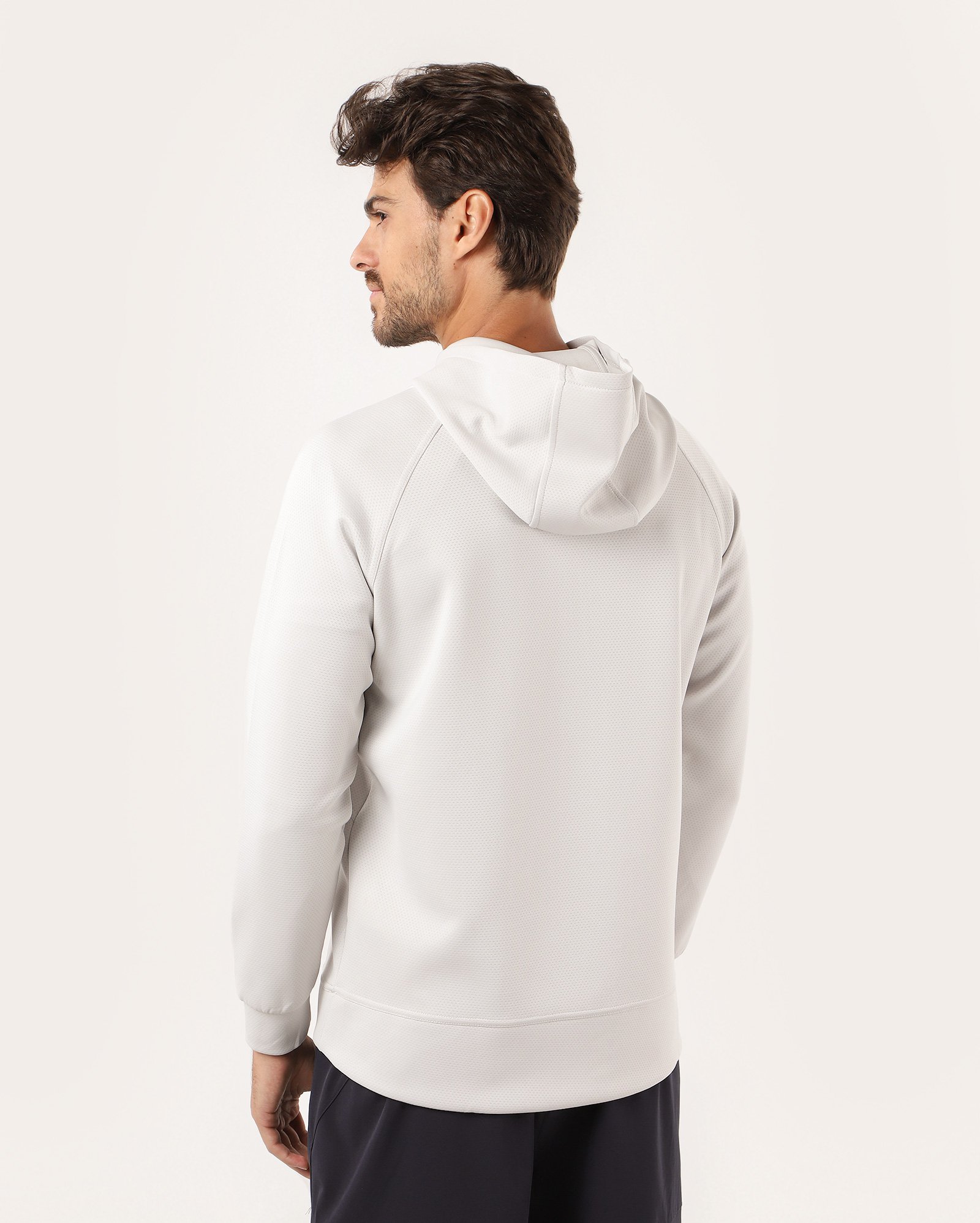 Jaqueta esportiva masculina com capuz e zíper - Cinza Claro | BodyWork by Riachuelo