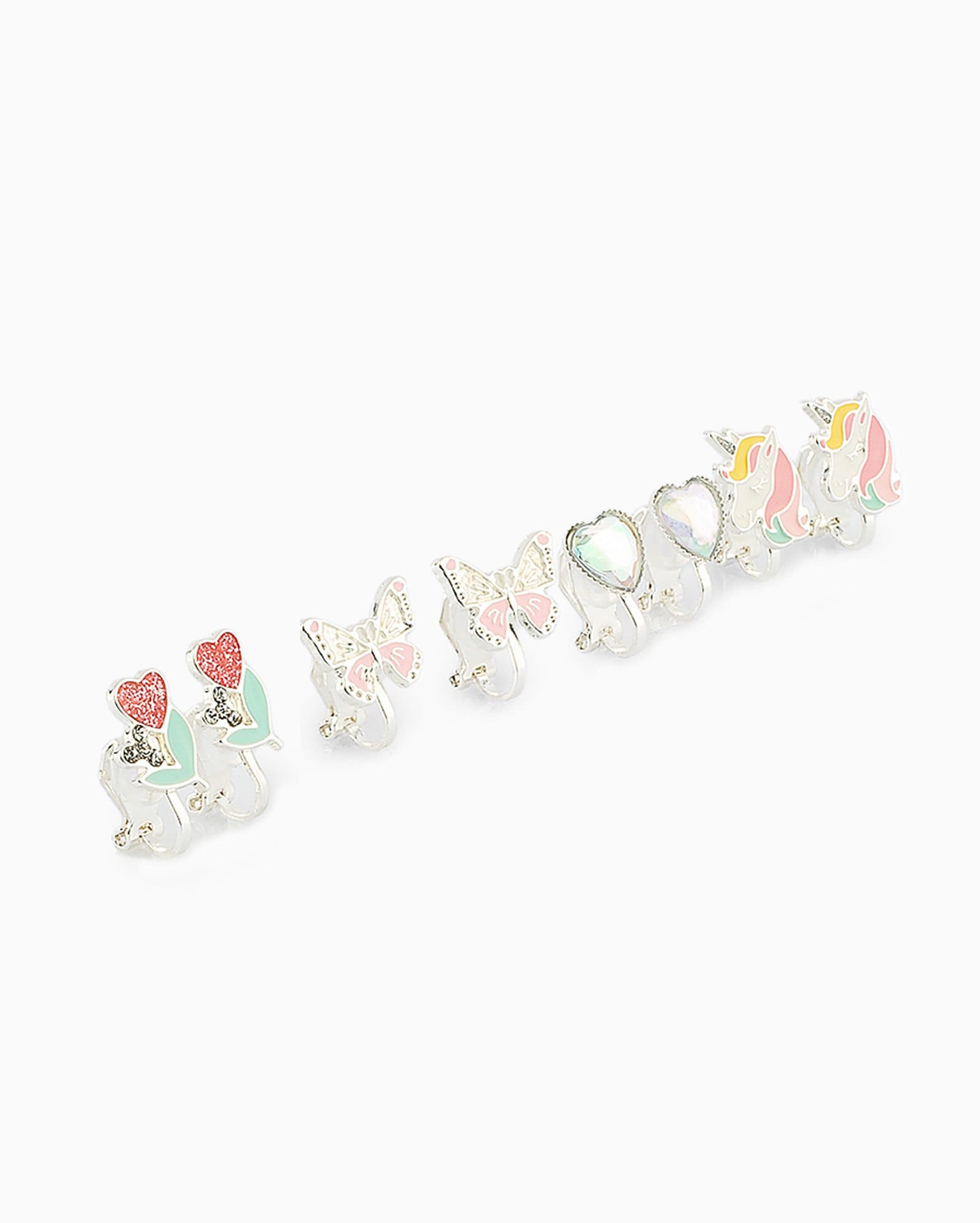Riachuelo | Kit brinco de pressão infantil 4 pares variados prata