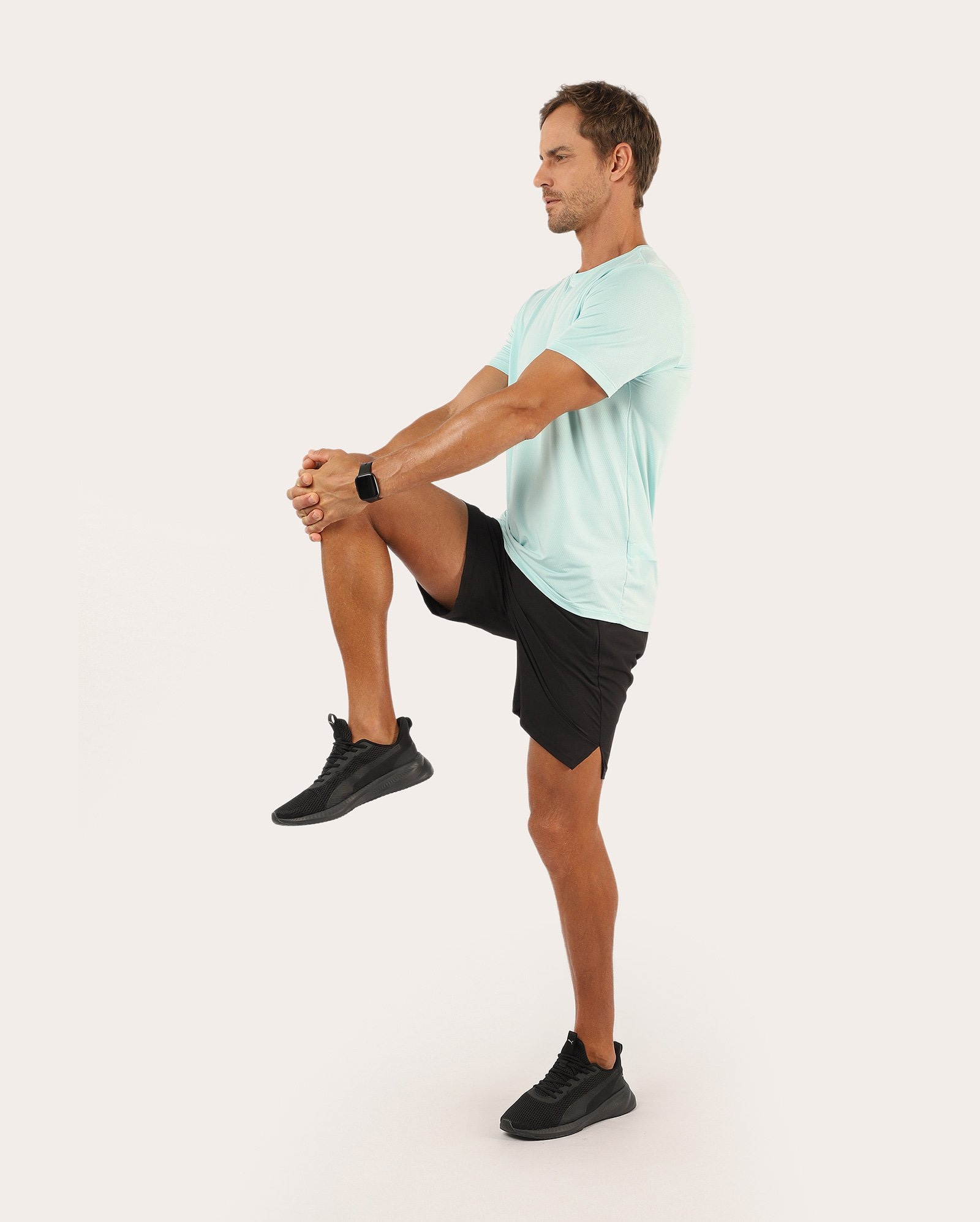 Bermuda esportiva masculina gym - Preto | Body Work