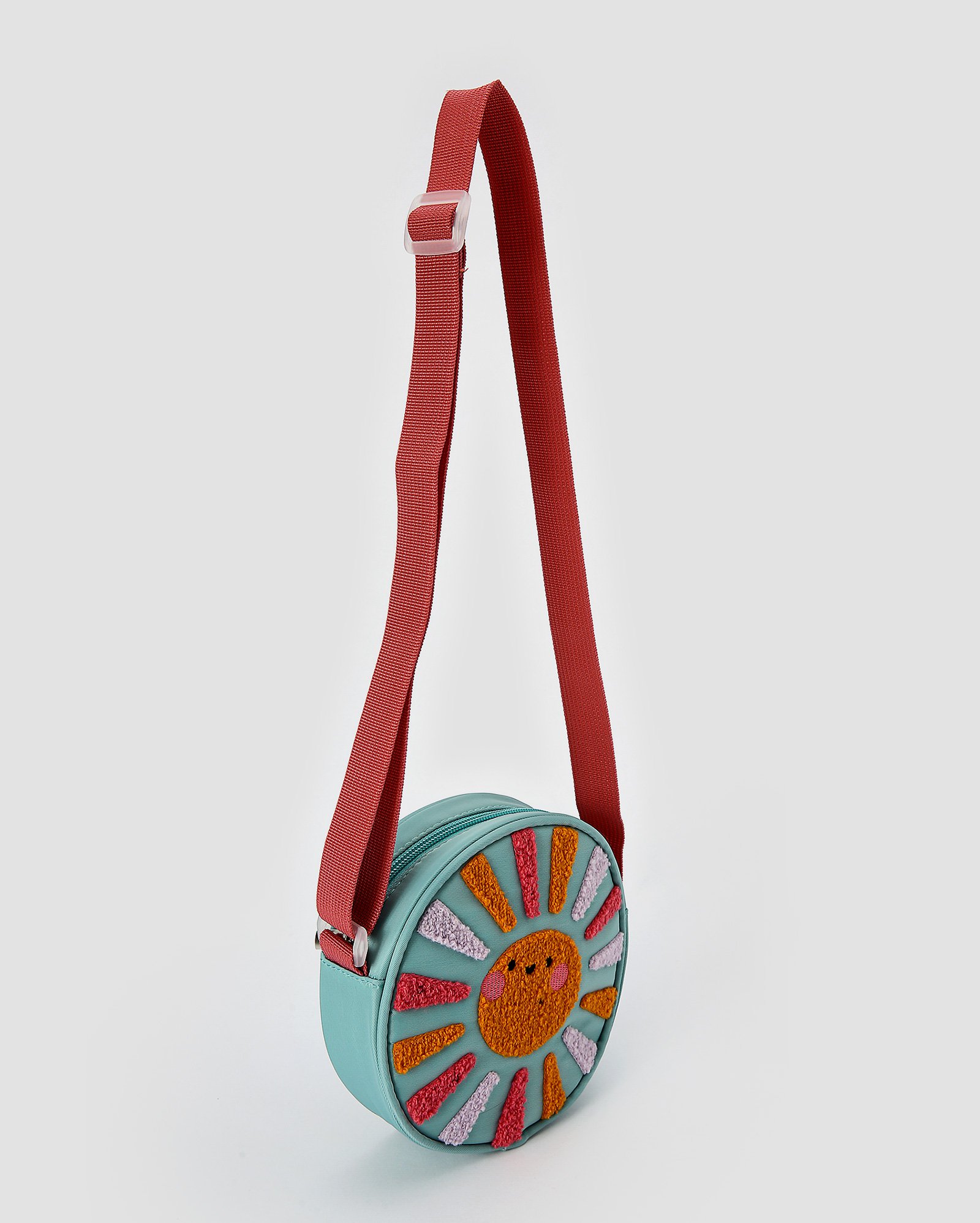 Bolsa infantil transversal sol texturizado azul | Accessori by Riachuelo