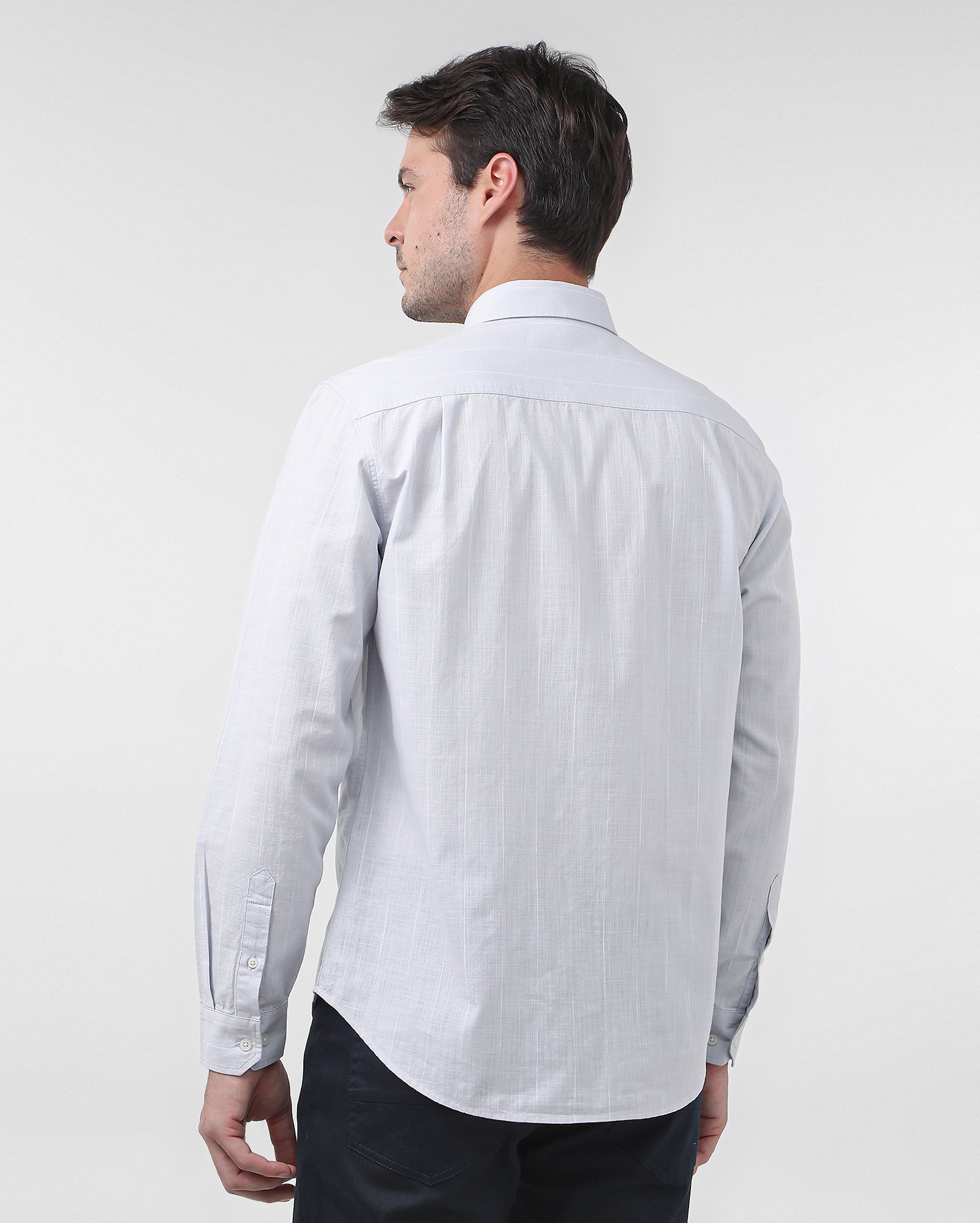 Camisa social masculina regular com botão - Azul Claro | Original by Riachuelo