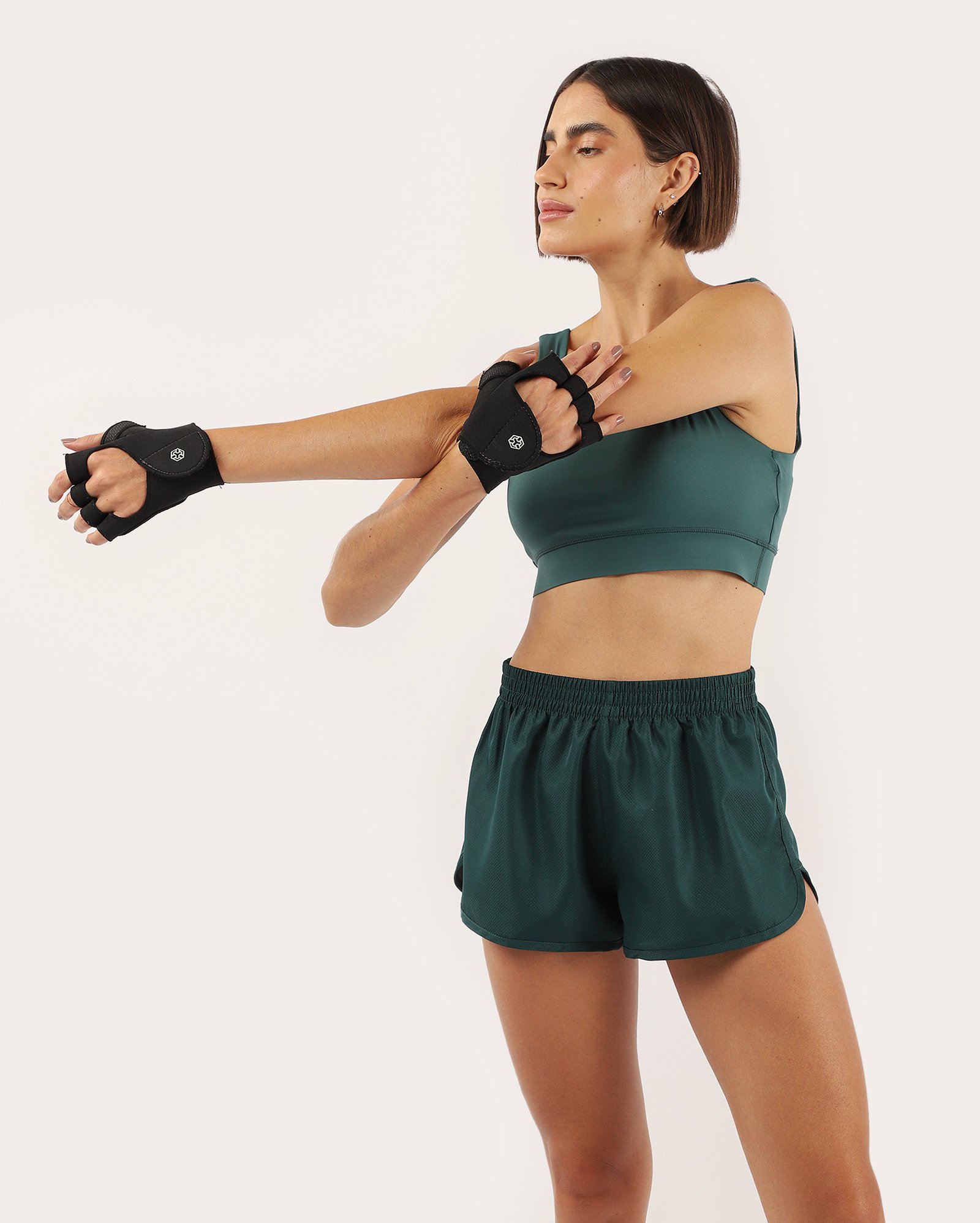 Short esportivo feminino básico - Verde Escuro | Body Work