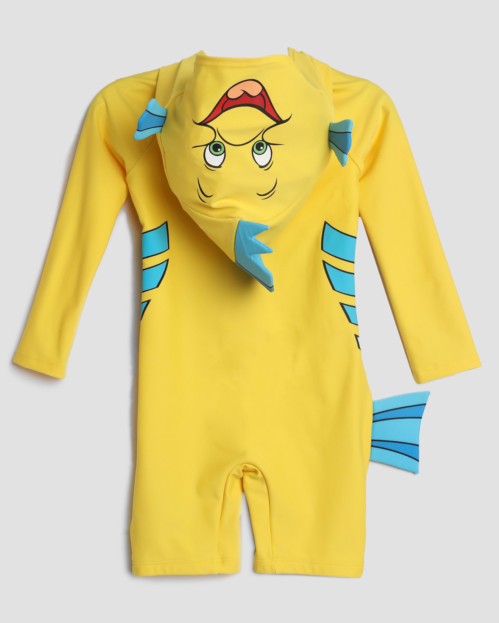 Macacão de praia infantil A Pequena Sereia 1-4A amarelo | Disney