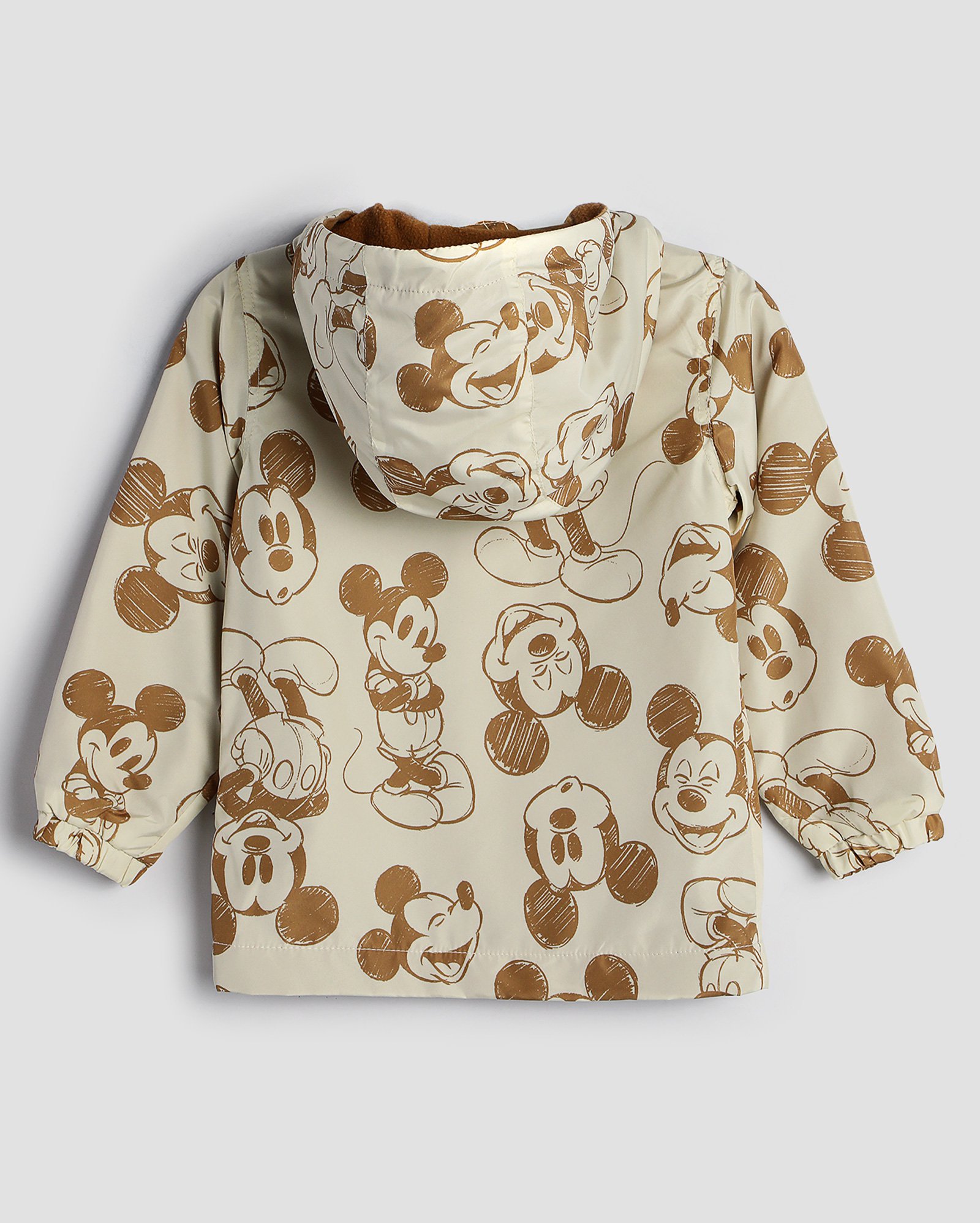 Jaqueta corta vento infantil Mickey com capuz 1-4A bege | Disney