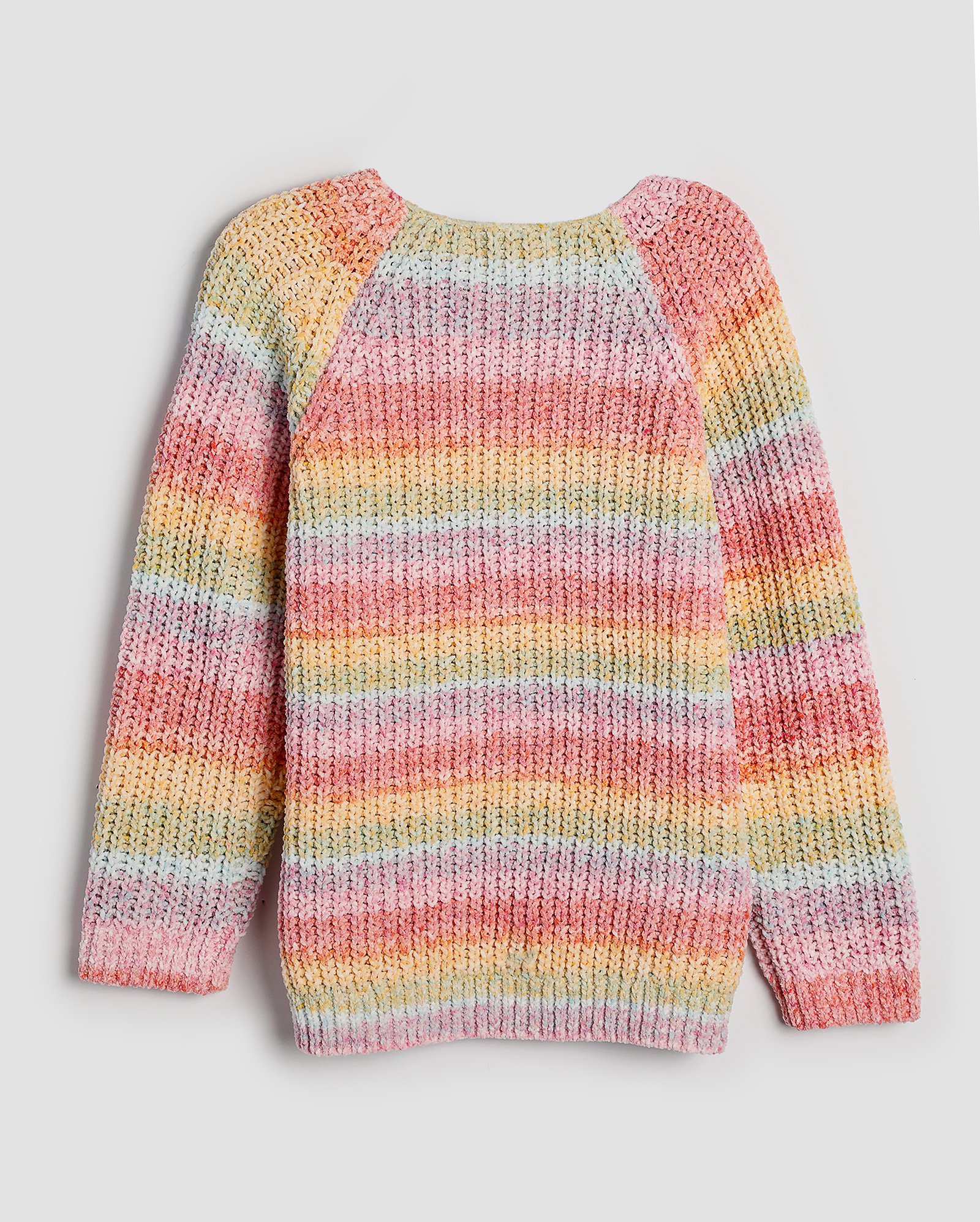 Cardigan infantil aberto tricot trançado alongado 4-10A multicor | Pool Kids