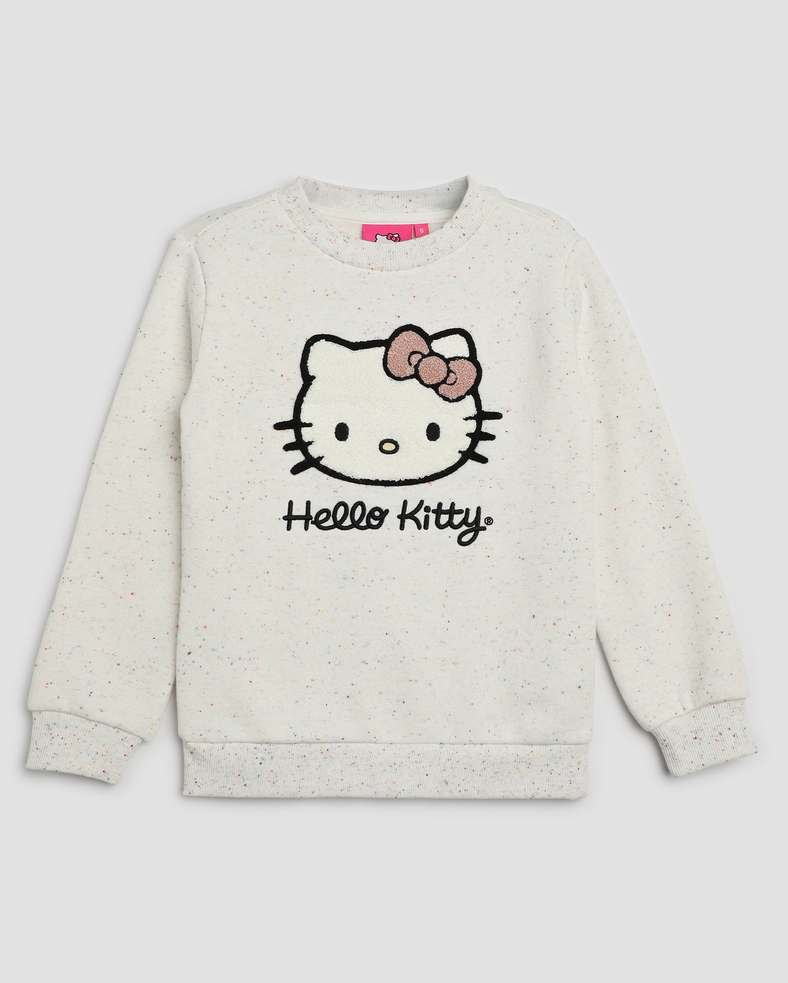 Blusa de moletom infantil Hello Kitty mescla 4-10A off-white | Sanrio
