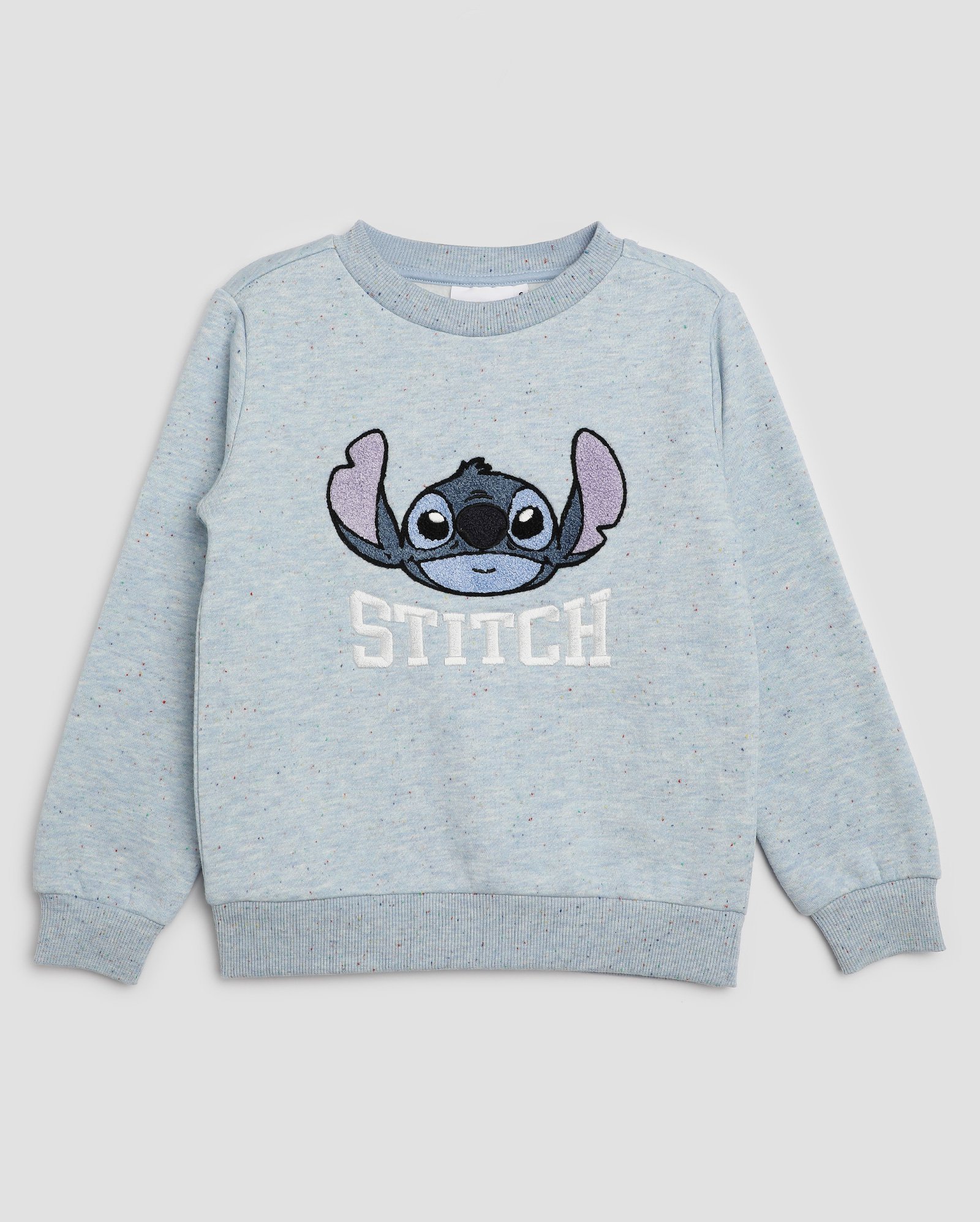 Blusa de moletom infantil Lilo e Stitch mescla 4-10A azul | Disney