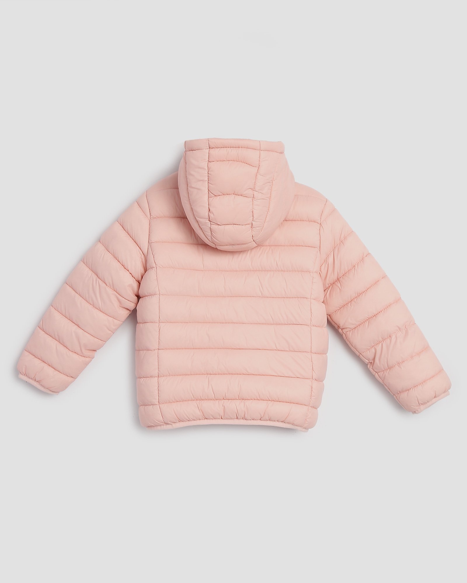 Jaqueta puffer infantil com capuz 4-10A rosa - Rosa Claro | Pool Kids