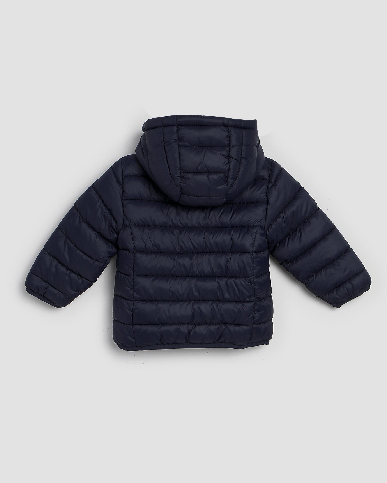 Jaqueta puffer infantil com capuz 1-4A - Azul Escuro | Pool Kids