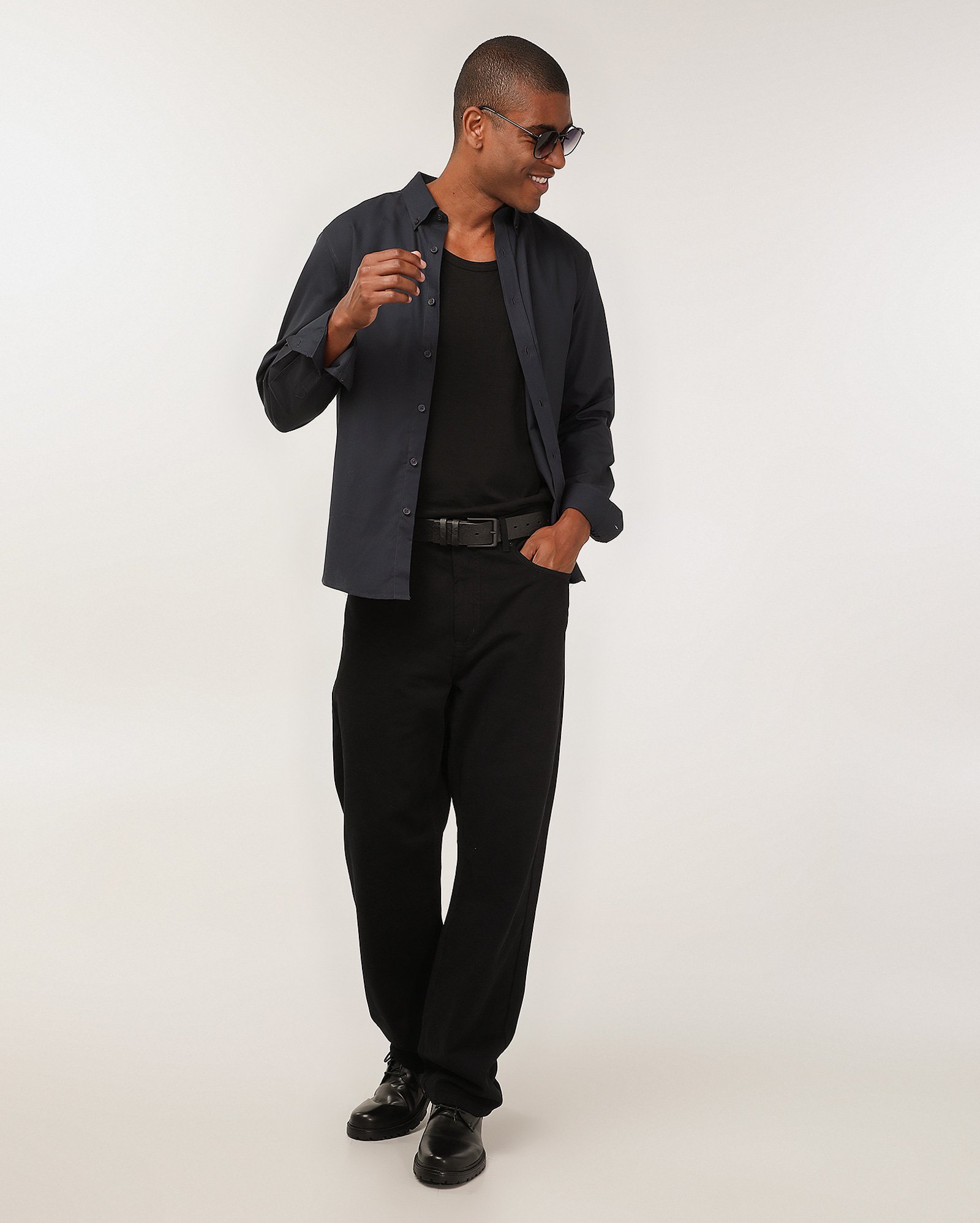 Camisa social masculina slim manga longa azul | Original by Riachuelo