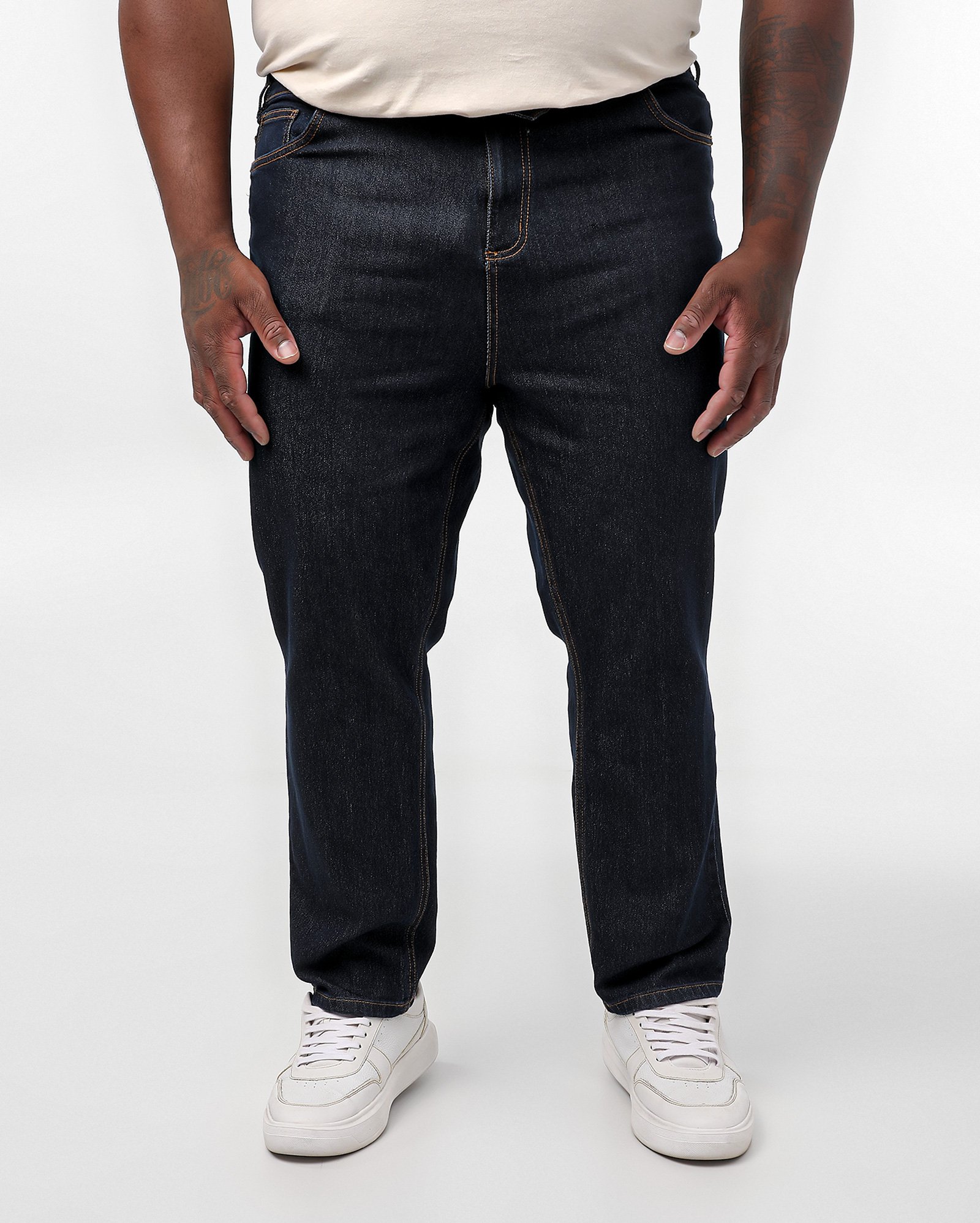Calça jeans plus size masculina reta pespontada | Pool Jeans