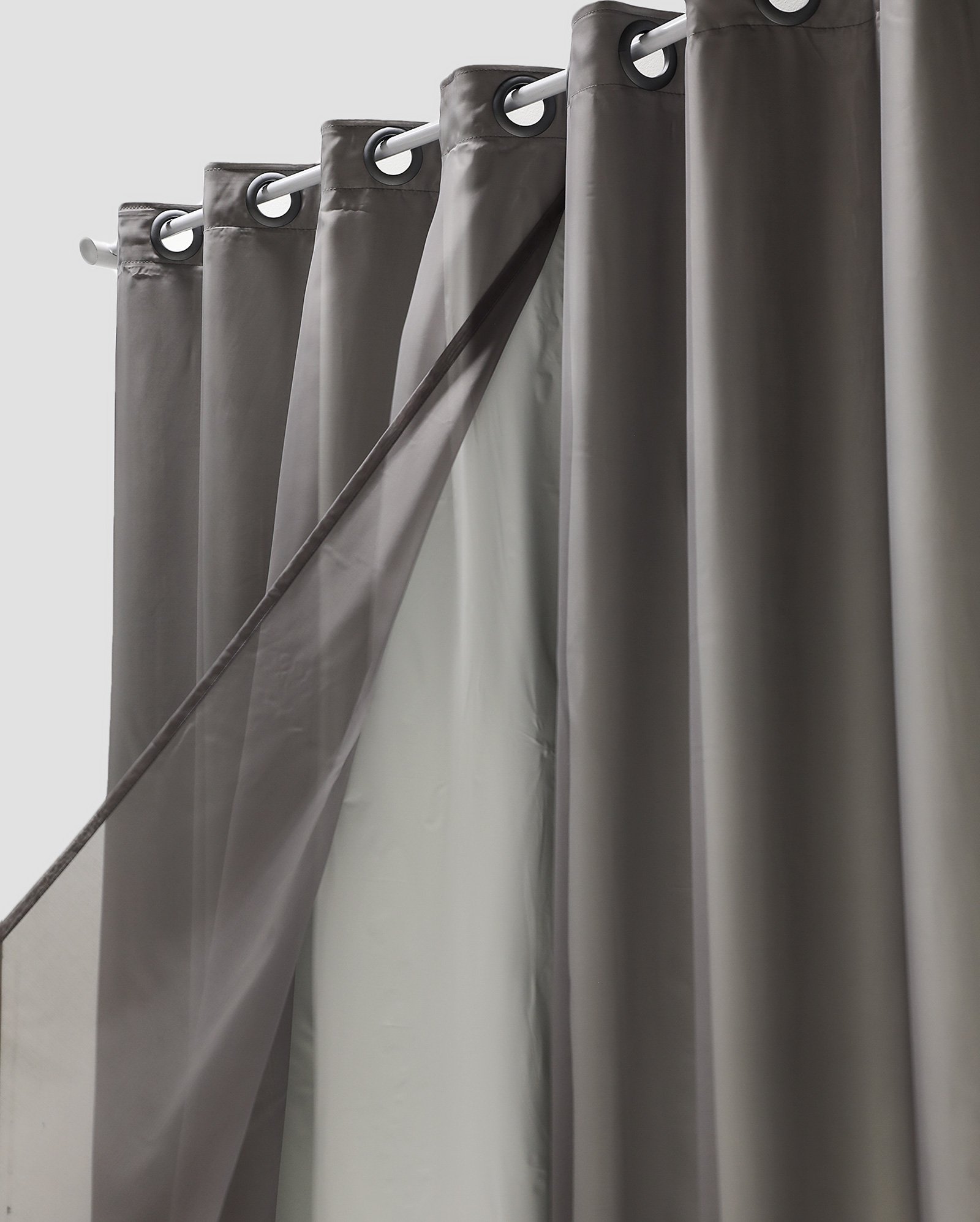 Cortina blackout Voil 1,70x2,60m - Cinza | Casa Riachuelo