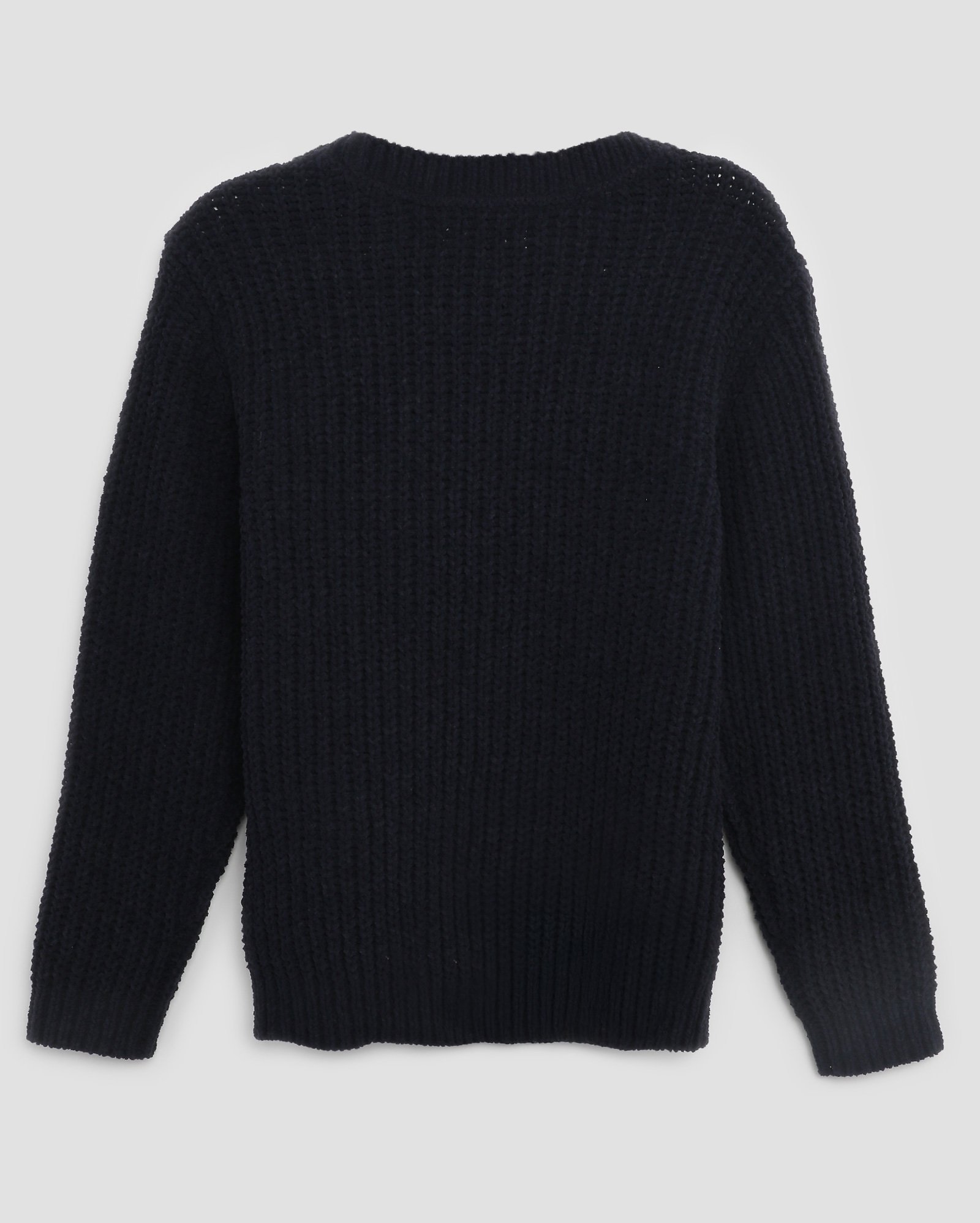 Suéter infantil tricot trançado liso 4-10A azul | Pool Kids