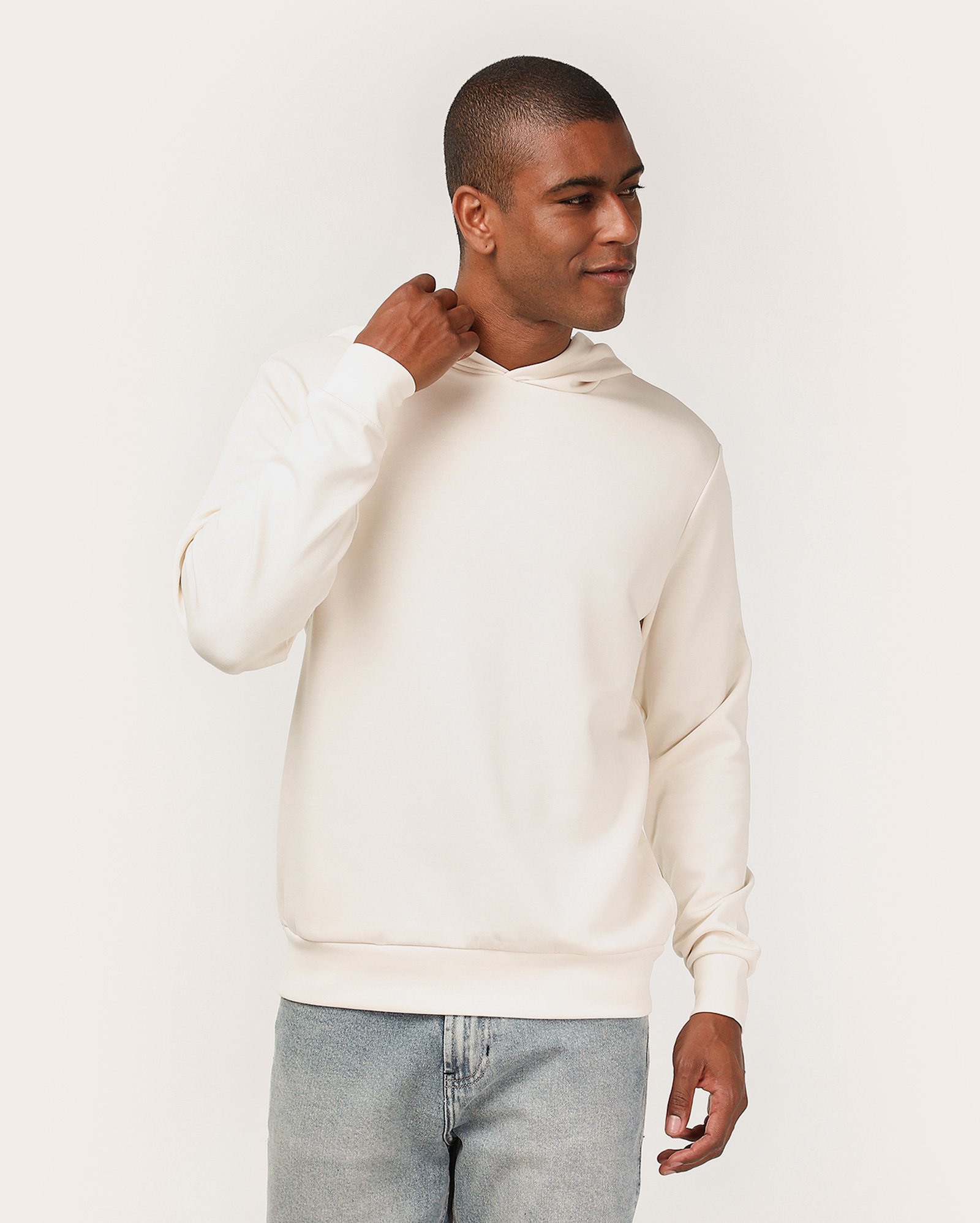 Blusa de moletom masculina canguru com capuz - Bege Claro | Original by Riachuelo