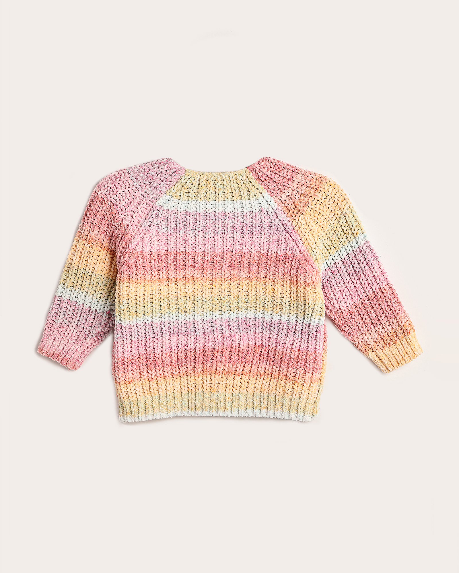 Cardigan bebê tricot trançado alongado multicor | Baby Way