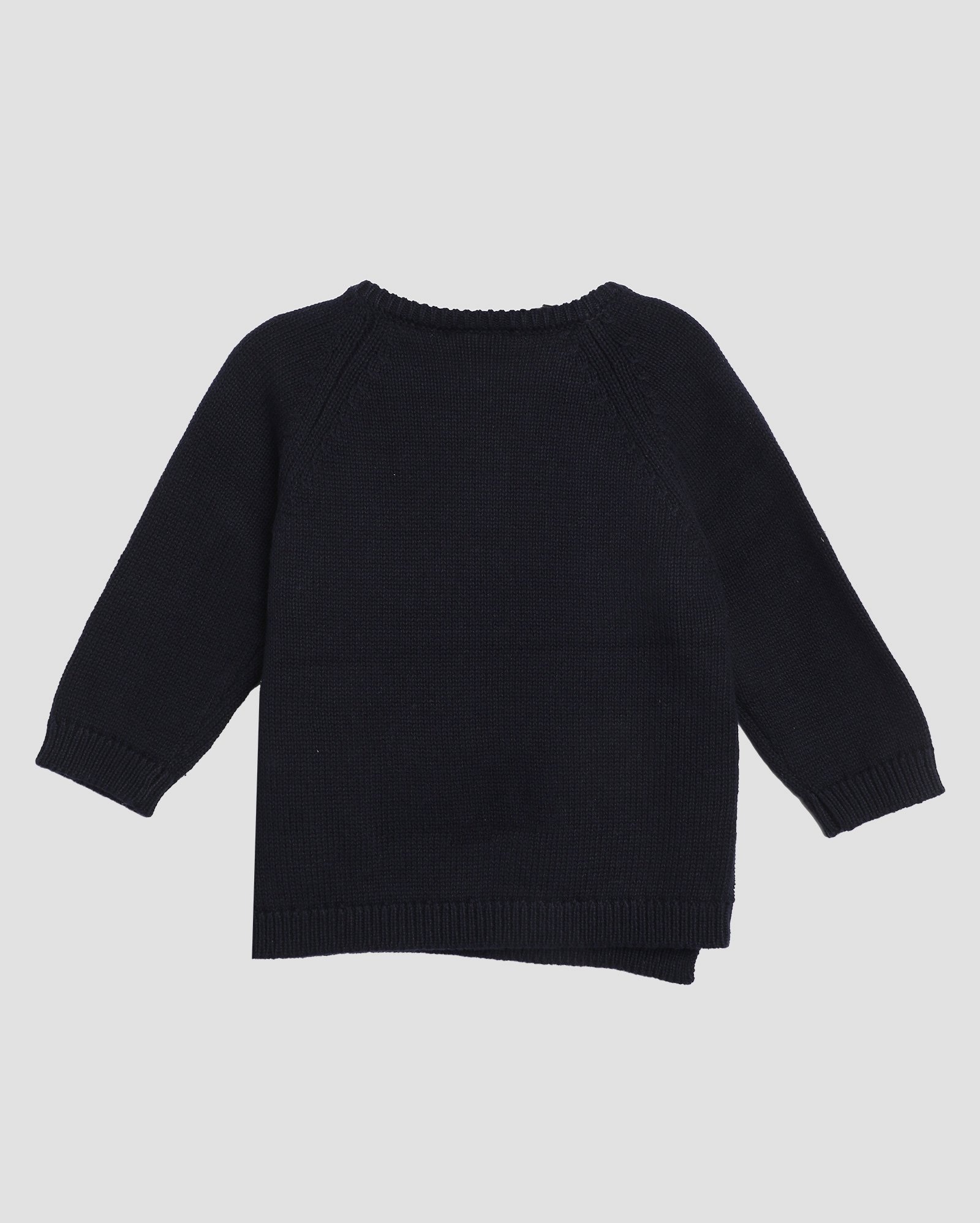 Suéter bebê de tricot com botões azul | Baby Way