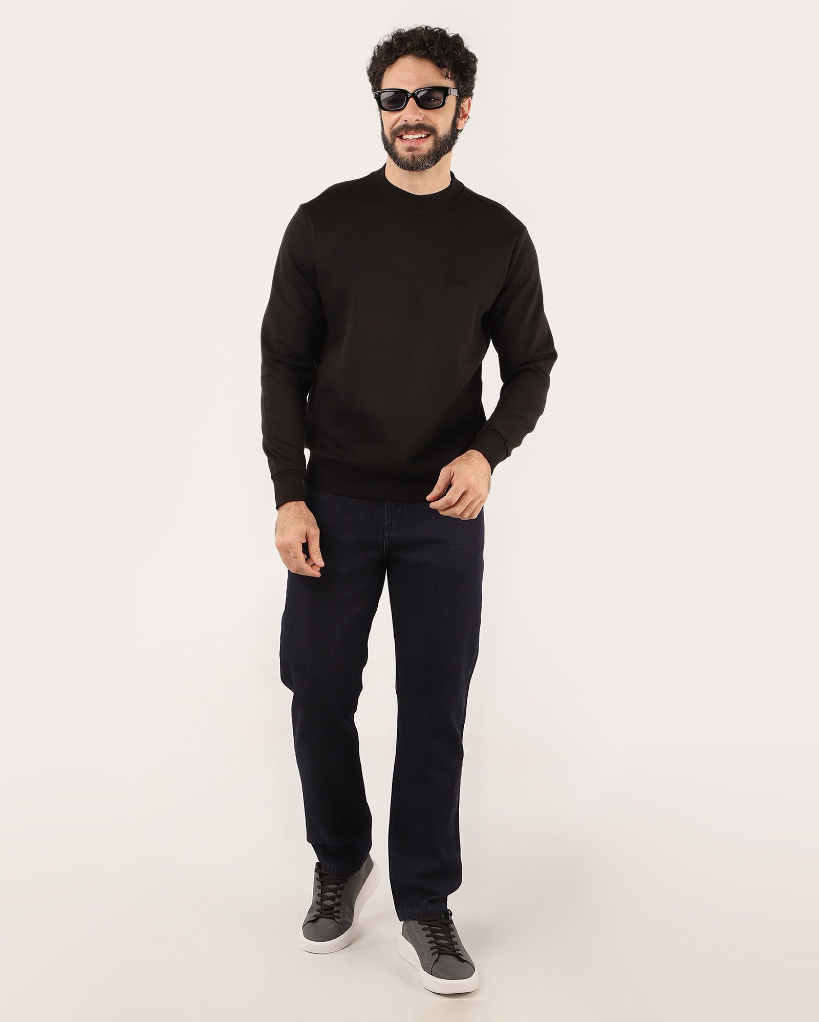 Blusa de moletom masculina gola alta Studio - Preto | Original by Riachuelo