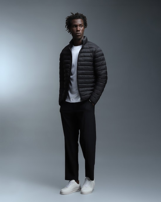 Jaqueta masculina puffer Tech UltraLight - Preto