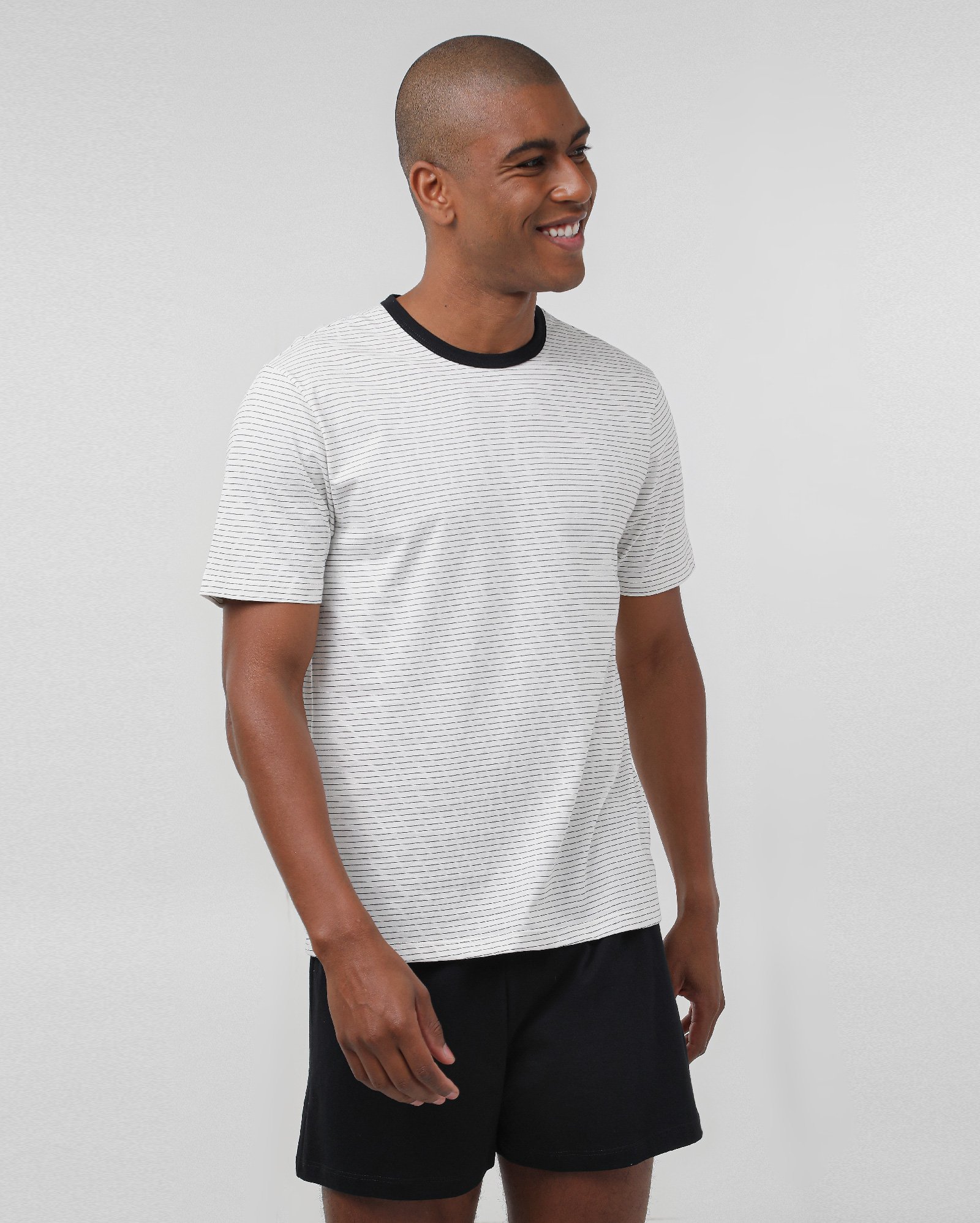 Pijama curto masculino listrado multicor | Riachuelo