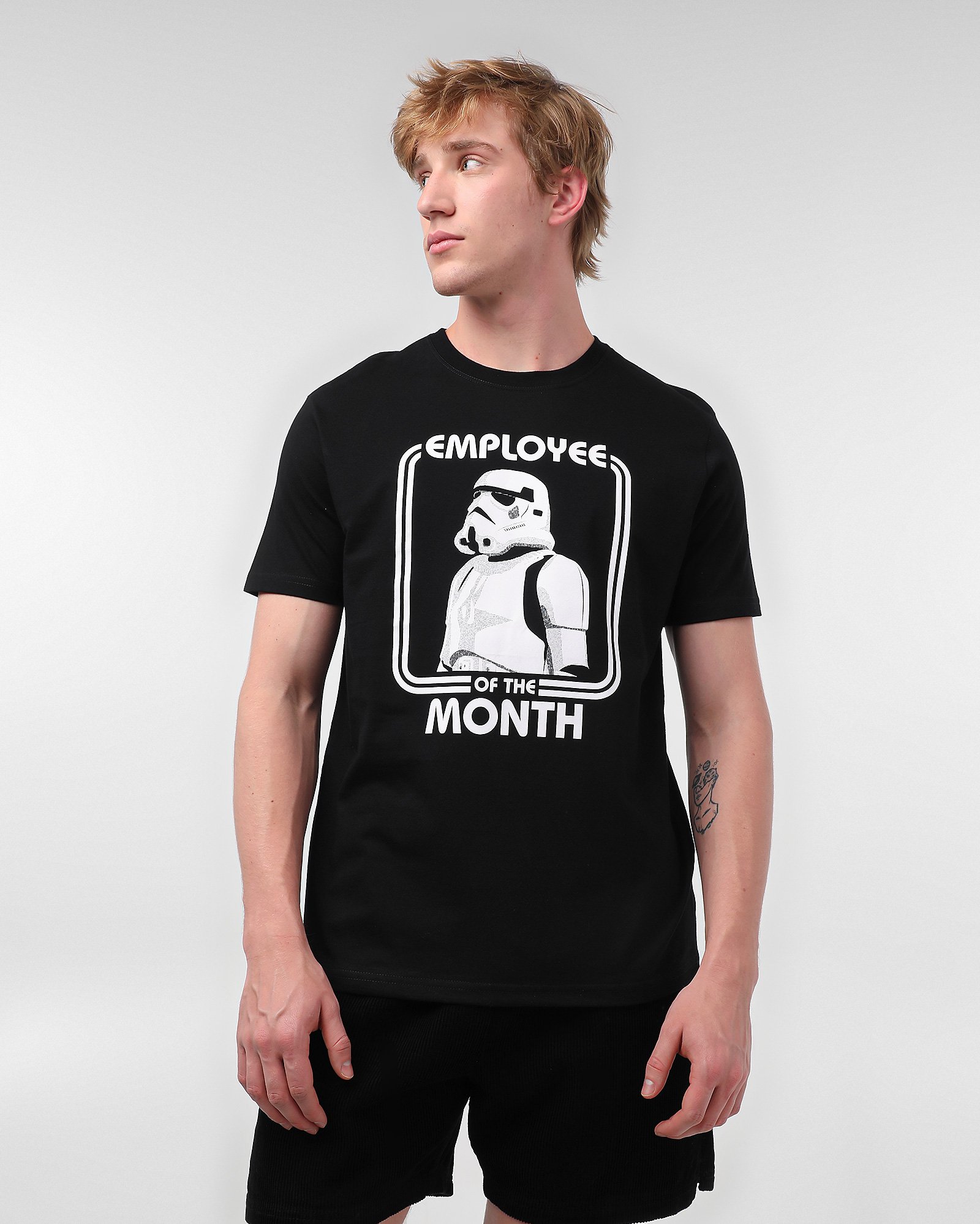 Camiseta masculina regular funcionário stormtrooper | FANLAB