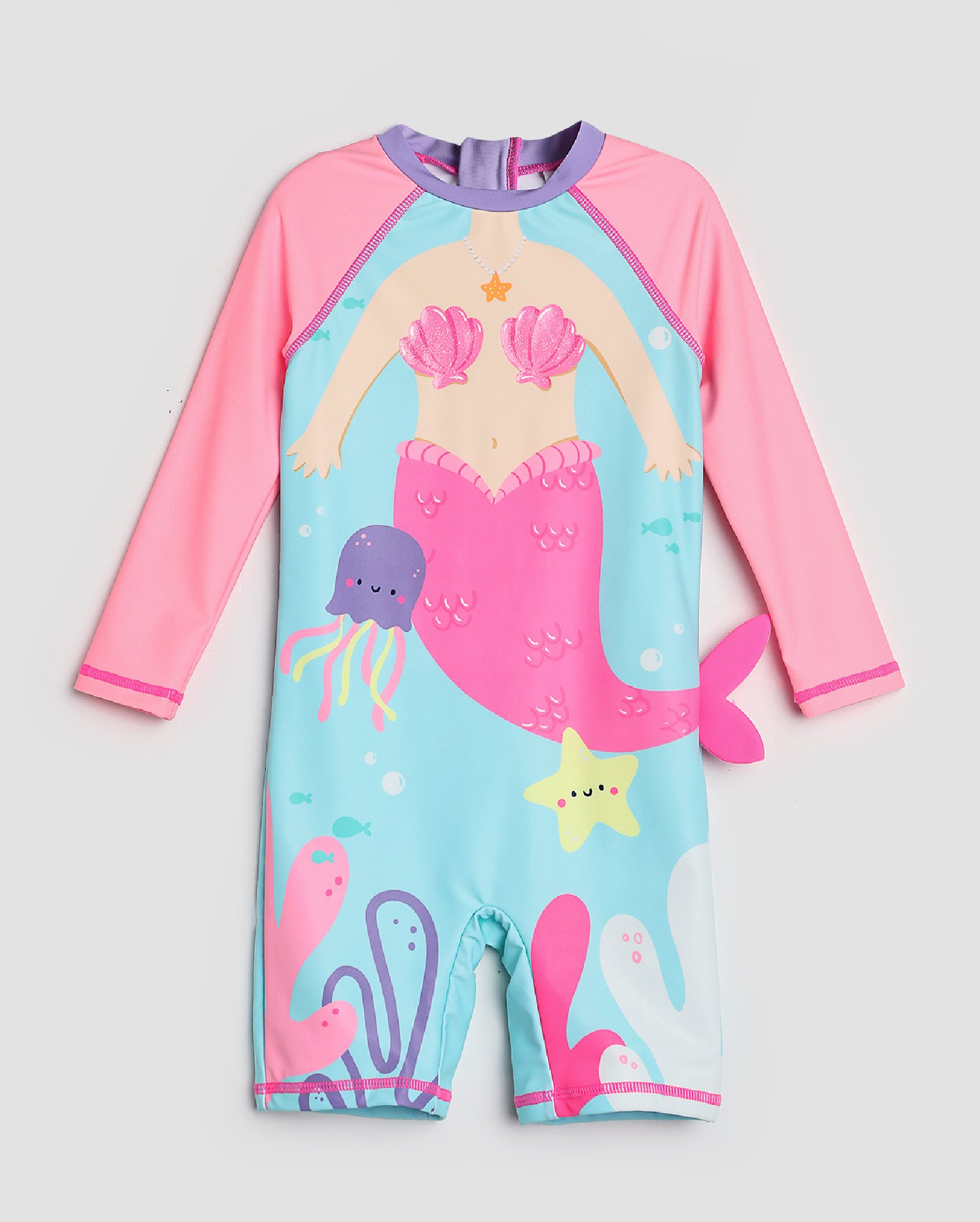 Macaquinho de praia infantil sereia 1-4A multicor | Accessori by Riachuelo