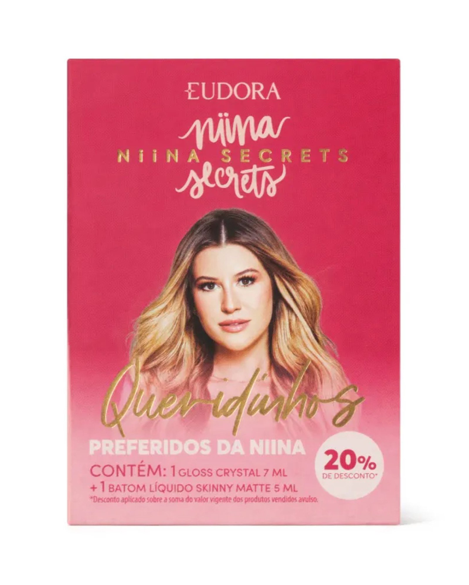 Kit queridinhos gloss crystal 7ml + batom líquido skinny matte 5ml | Niina Secrets