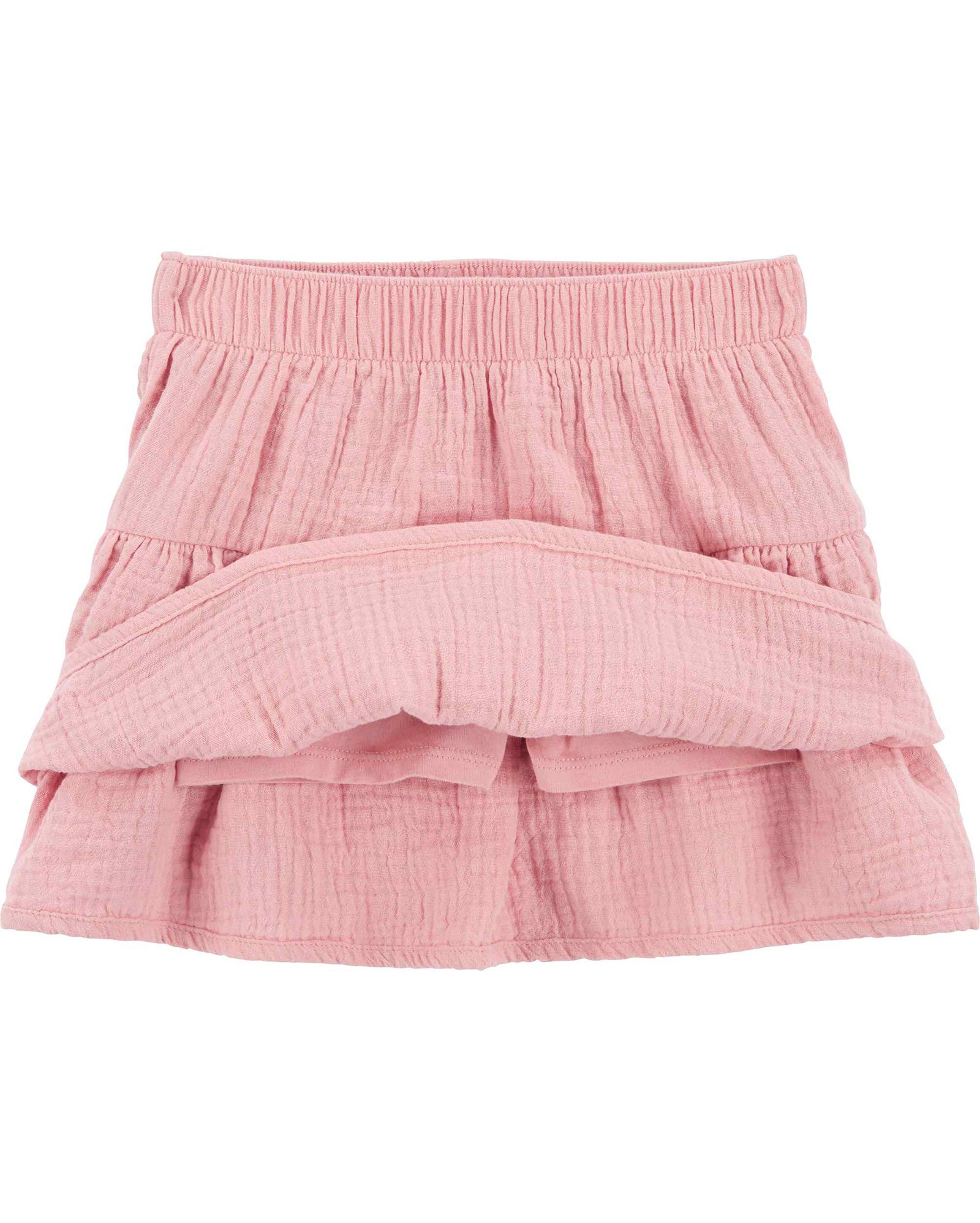 Saia infantil texturizada cós elástico rosa | Carter's