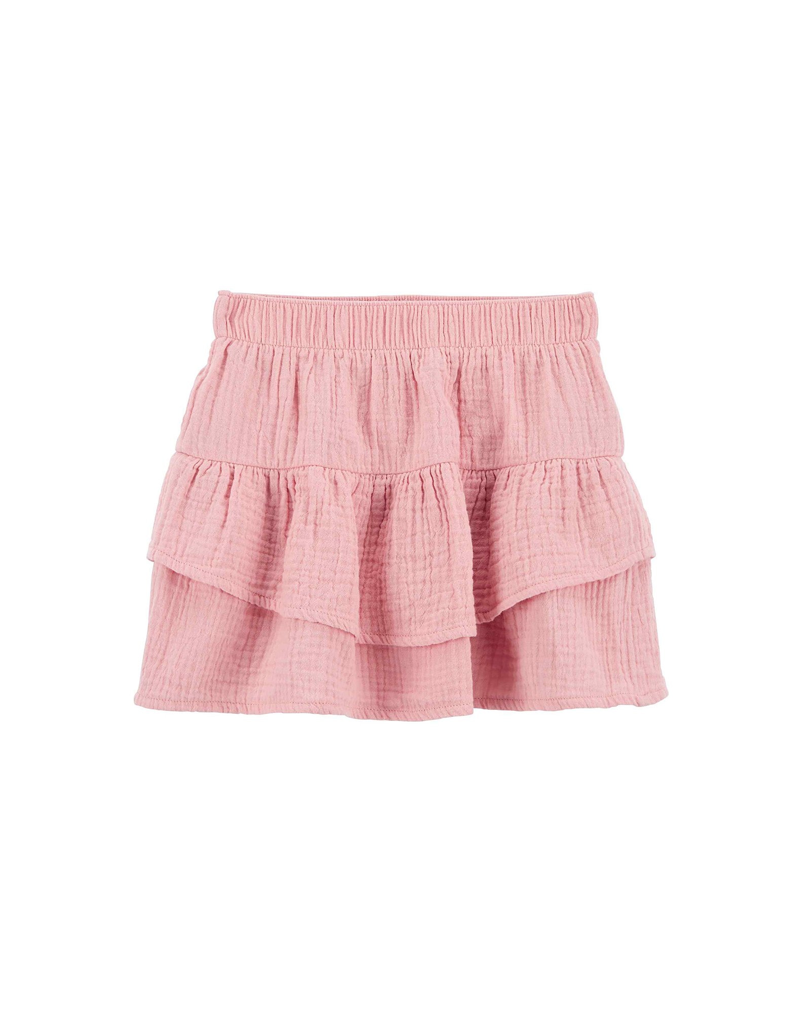 Saia infantil texturizada cós elástico rosa | Carter's