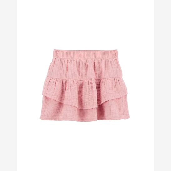 Saia infantil texturizada cós elástico rosa | Carter's