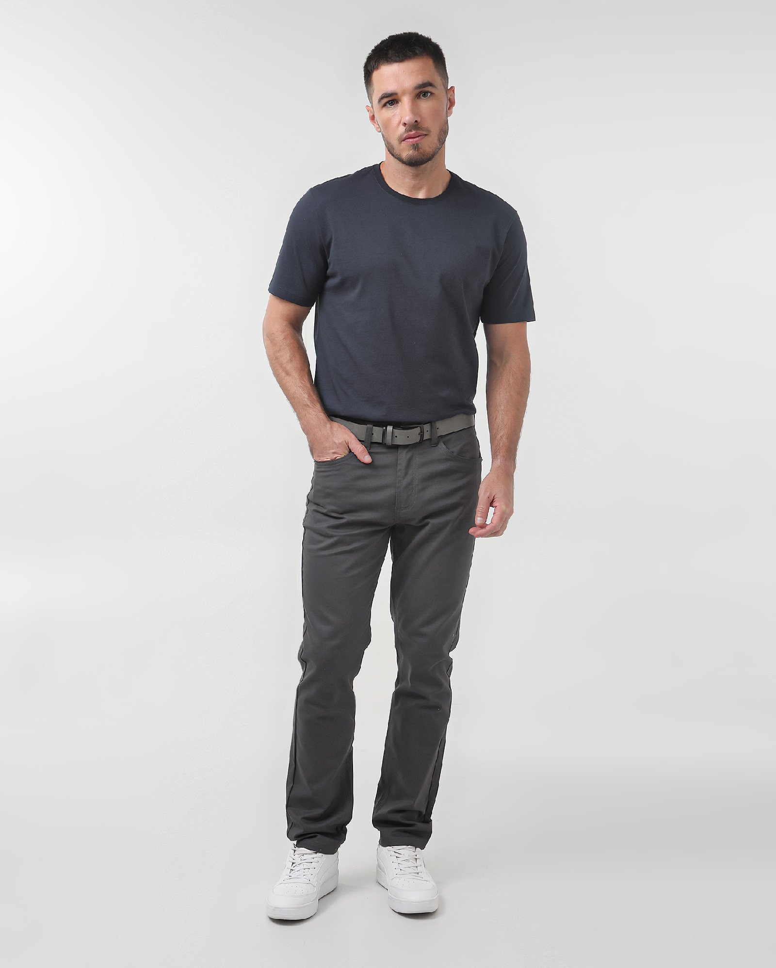 Calça jeans masculina Comfy slim - Cinza Escuro | Pool Jeans