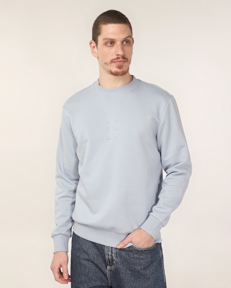 Riachuelo Blusa de moletom masculina careca com felpa Art azul