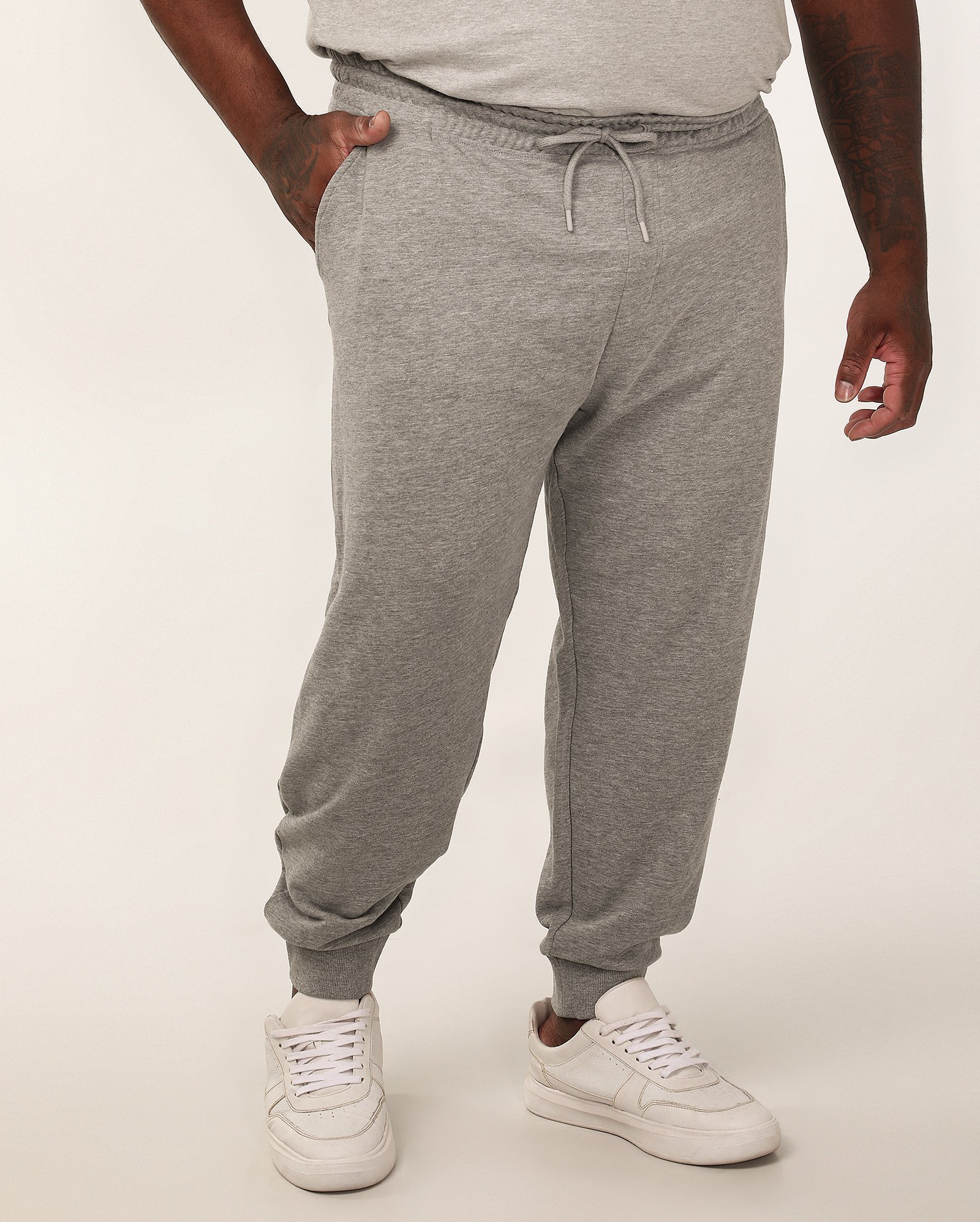 Calça de moletom plus size masculina - Cinza Mescla | Original Plus by Riachuelo