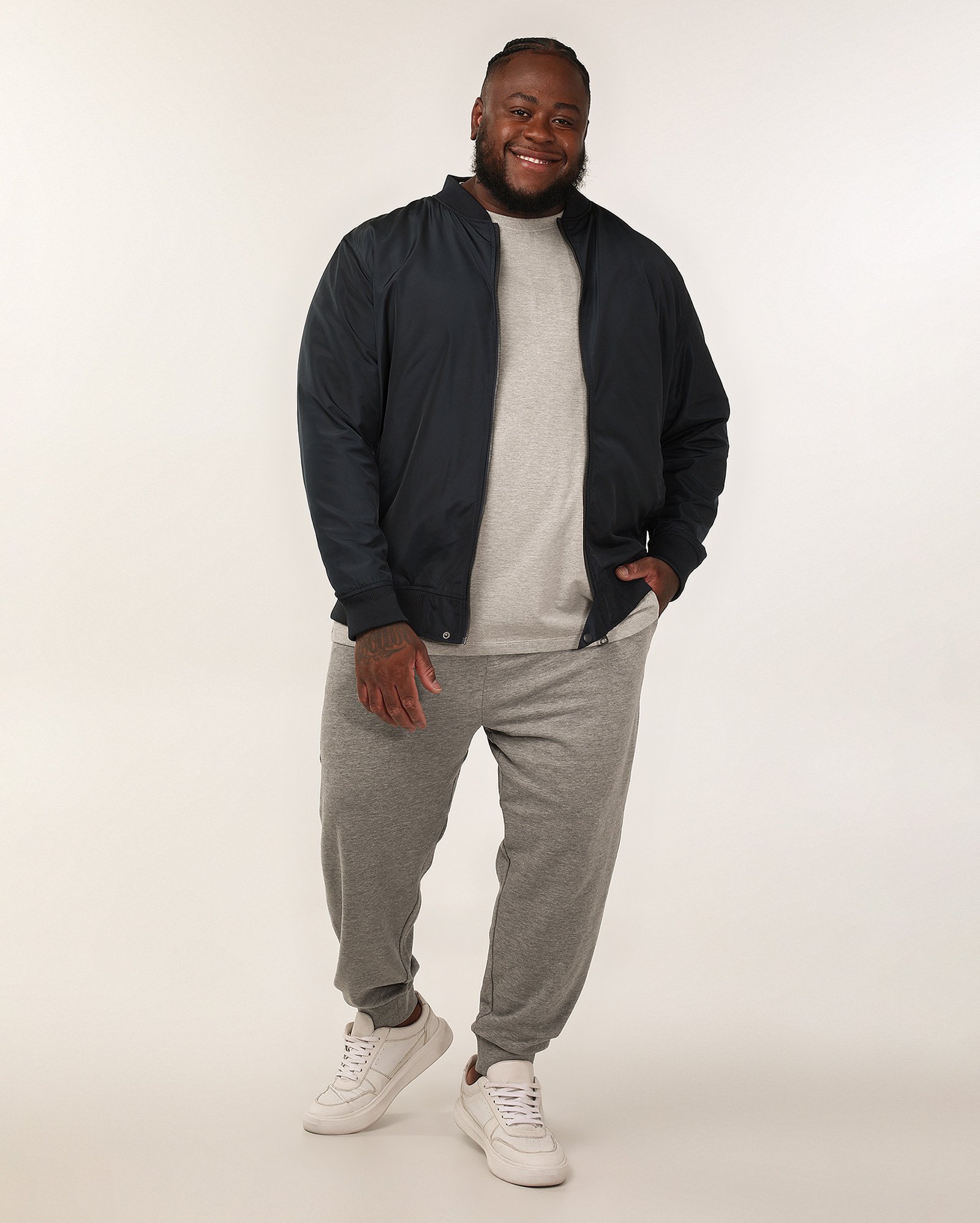Calça de moletom plus size masculina - Cinza Mescla | Original Plus by Riachuelo