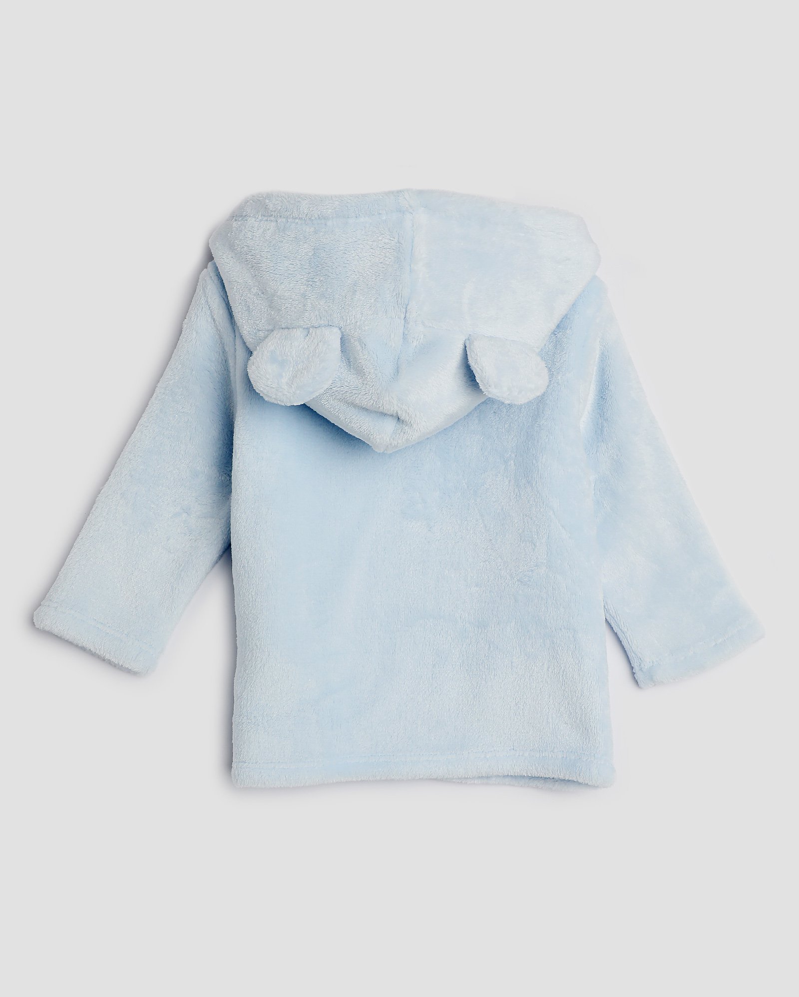 Blusa bebê fleece com capuz e orelhinha - Azul Claro | Baby Way