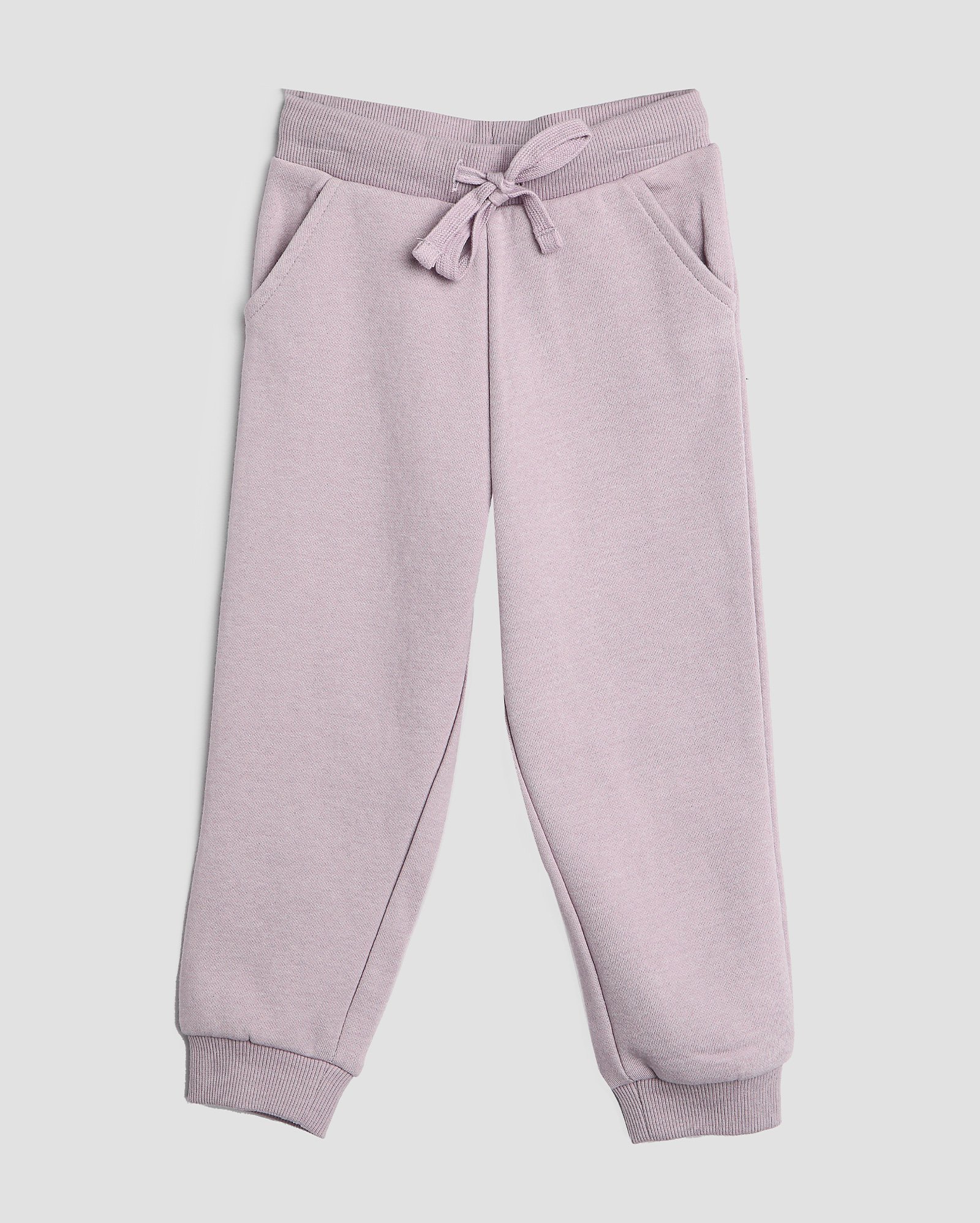 Calça de moletom infantil jogger com felpa 1-4A - Lilás | Pool Kids