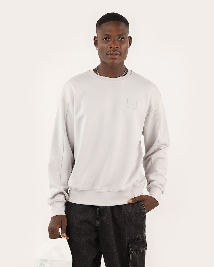 Riachuelo Blusa de moletom masculina regular com felpa Cinza