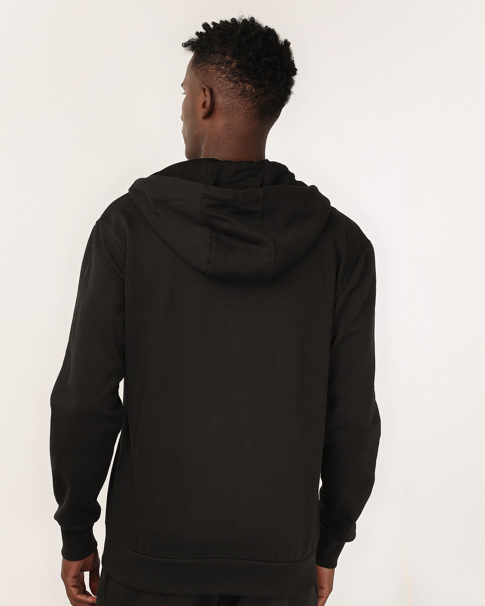 Blusa de moletom esportiva masculina com capuz e felpa - Preto | BodyWork by Riachuelo