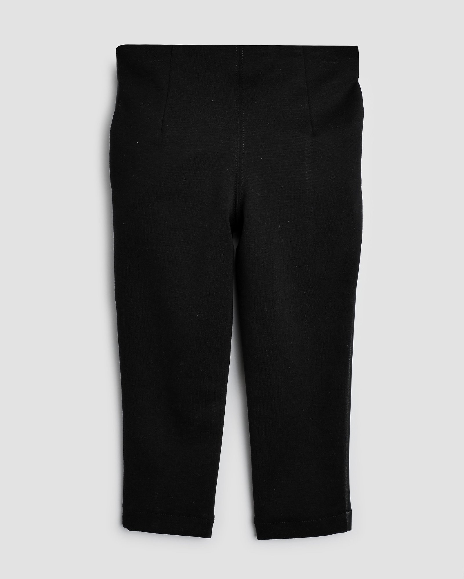 Calça infantil legging de poliuretano com nervura 4-10A preta | Pool Kids