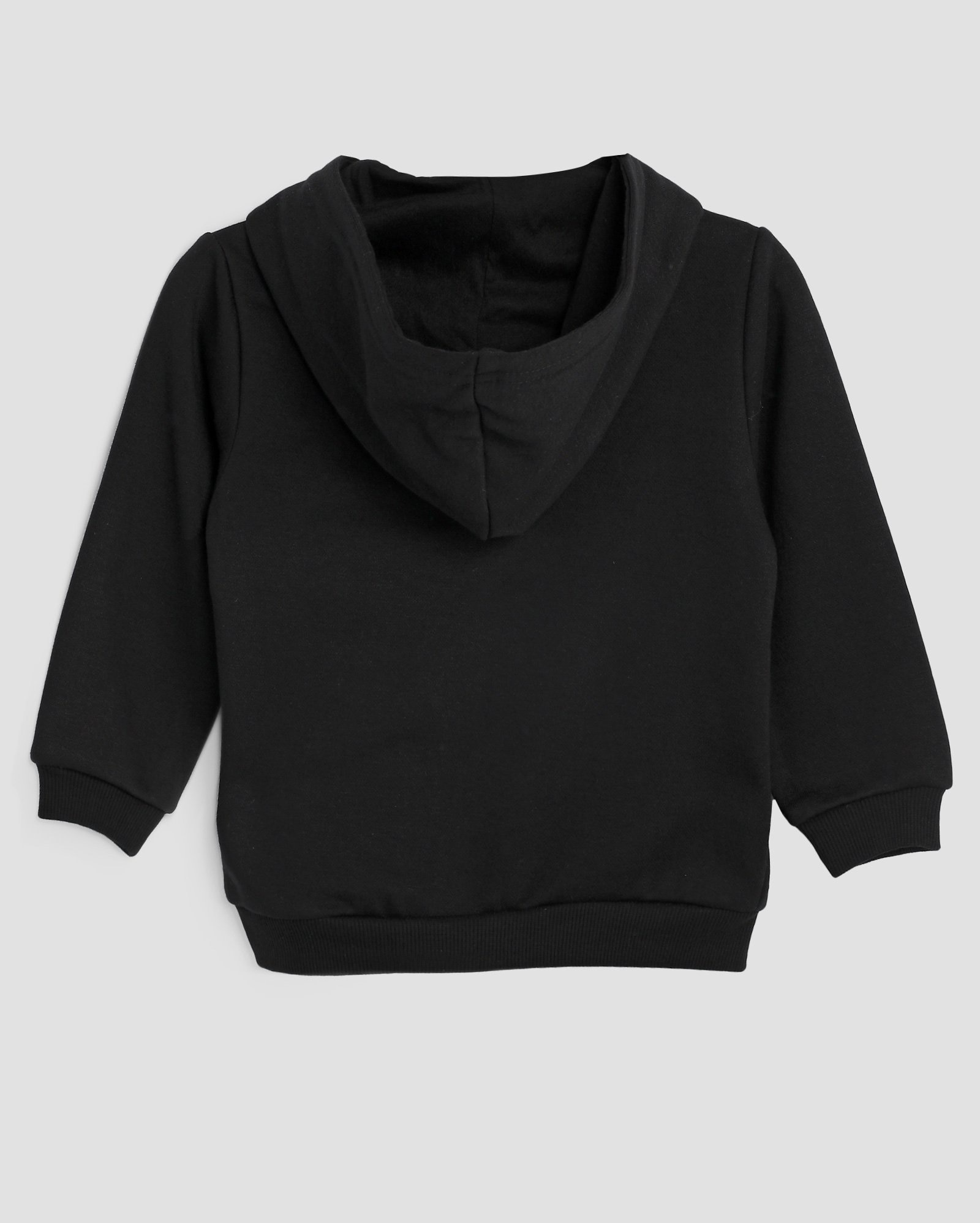 Blusa de moletom infantil com felpa e capuz 1-4A - Preto | Pool Kids